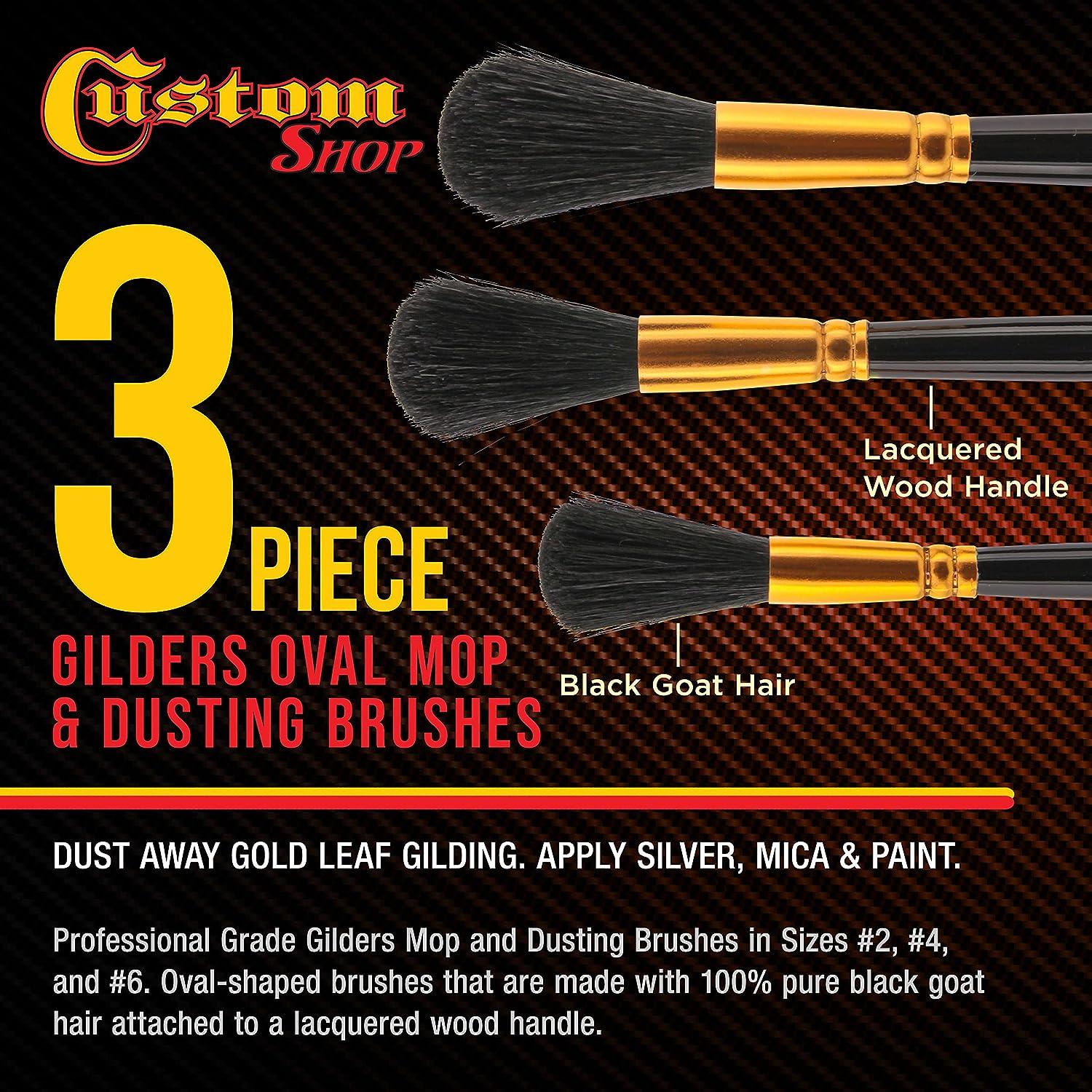 Custom Shop Gilders Mop Dusting Brush Set of 3 Sizes 2 4 & 6