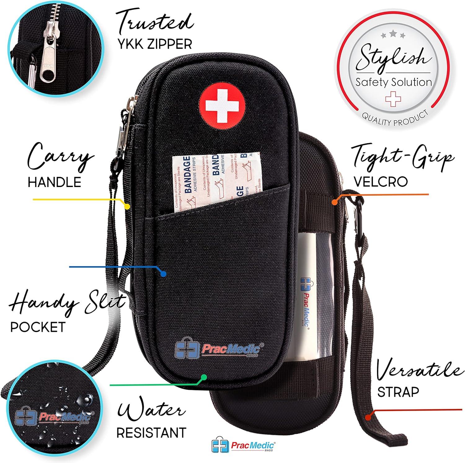 PracMedic Bags Epipen Carry Case Insulated Medical Pouch for EpiPens