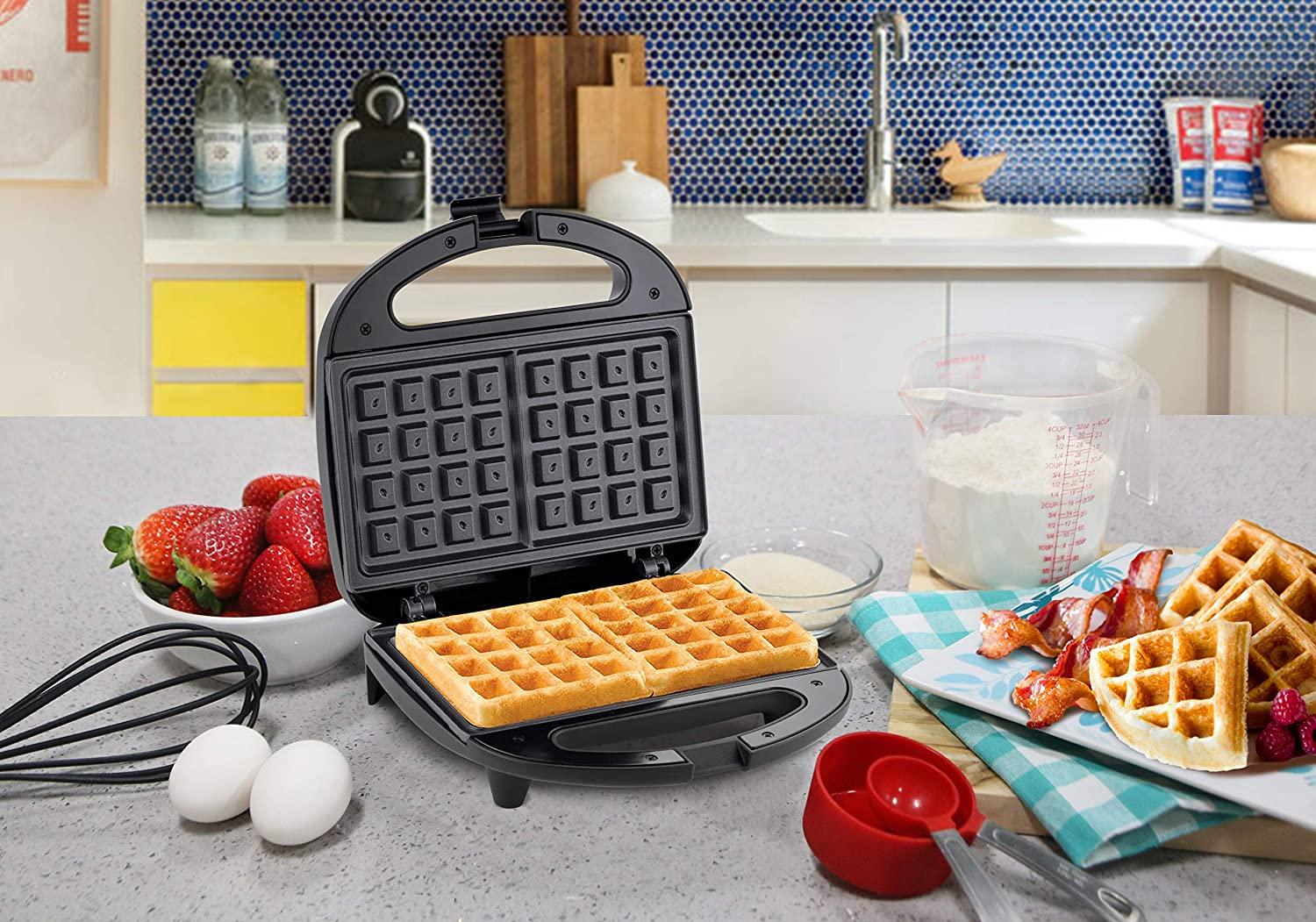 Elite Gourmet EWM2207 Electric NonStick PFOAFree Belgian Waffle Maker Iron, Breakfast
