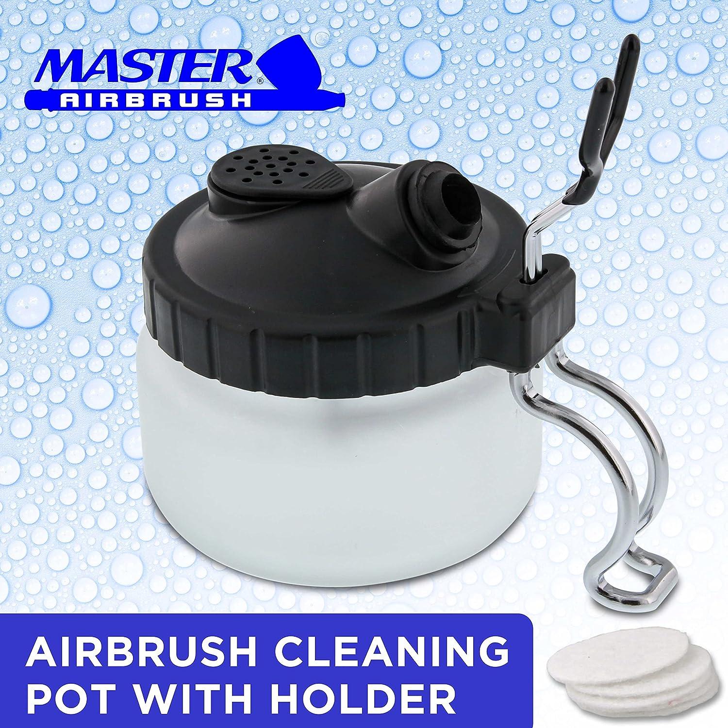 Master Airbrush Deluxe 3in1 Cleaning Pot with Holder Airbrush