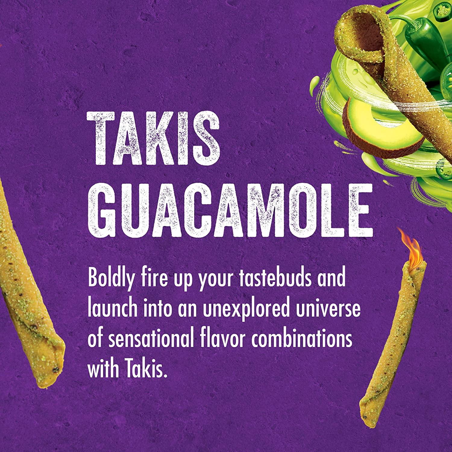 Takis Guacamole Rolled Tortilla Chips, Guacamole Artificially Flavored