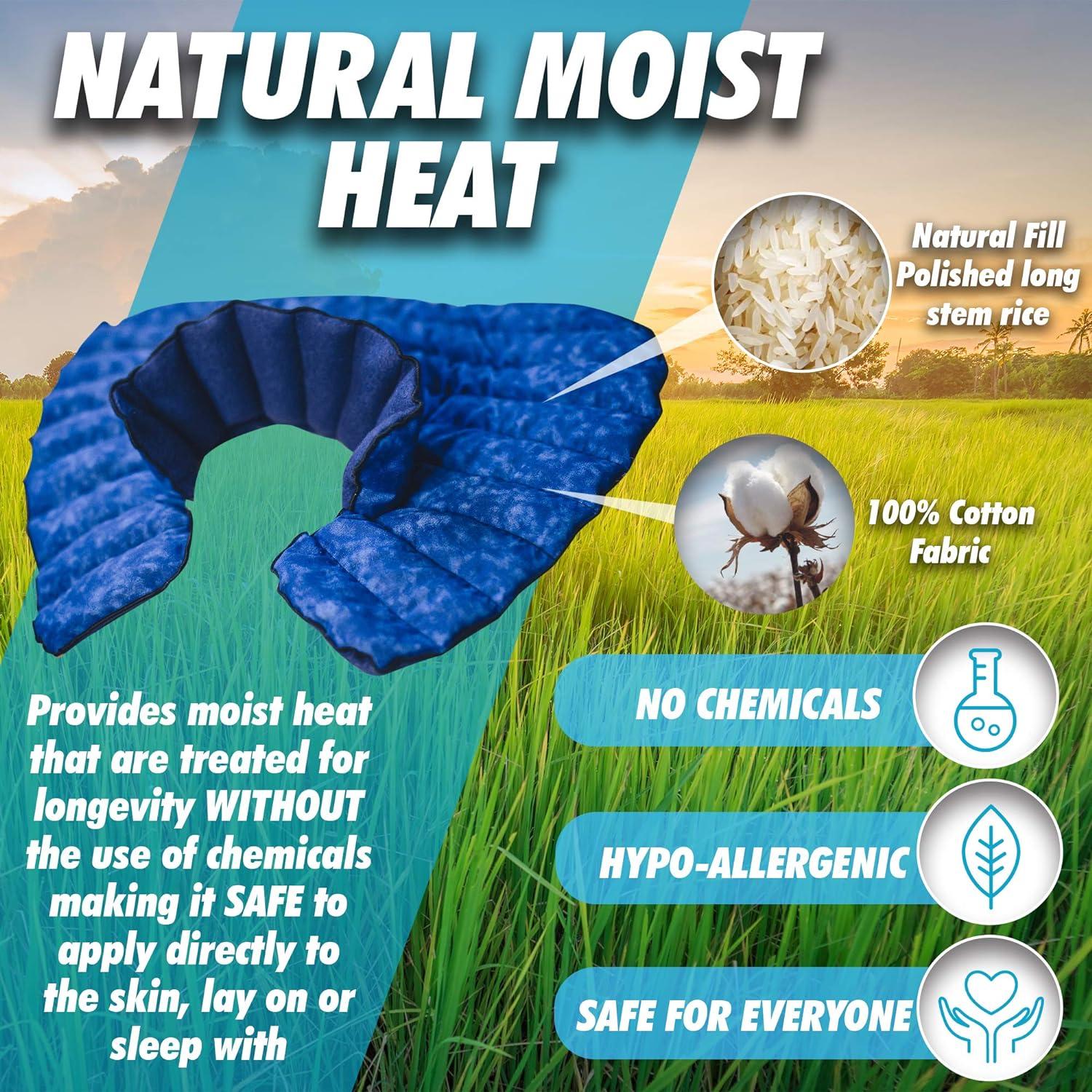 MyCare Heating Pad Microwavable Large Neck and Shoulder Wrap for