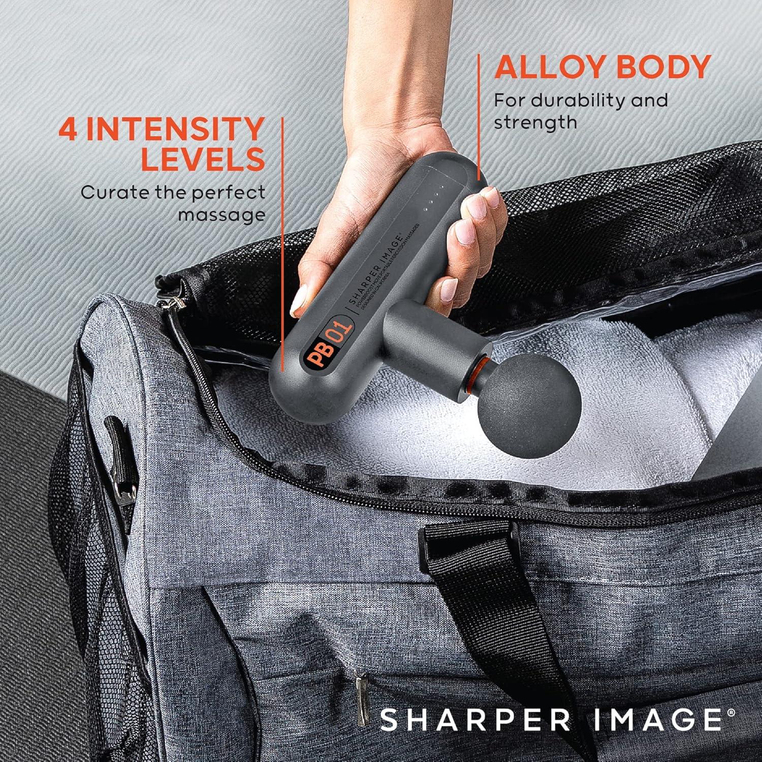 Sharper Image Deep Tissue Portable Percussion Massage Gun - Gray - Powerboost Move | Buy Now with Express International Delivery | GoSupps.com Sharper Image Deep Tissue Portable Percussion Massage Gun - Gray - Powerboost Move | Buy Now with Express International Delivery | GoSupps.com