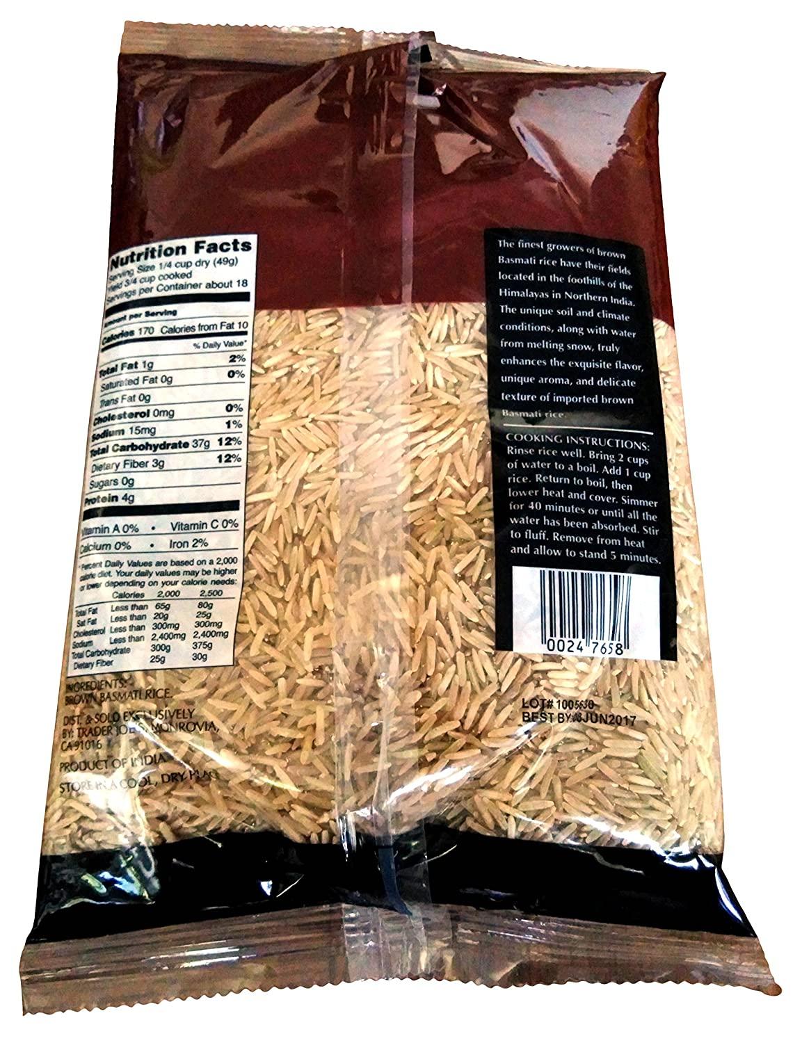 Trader Joe's Brown Basmati Rice 2 lb Authentic, Aromatic Grain