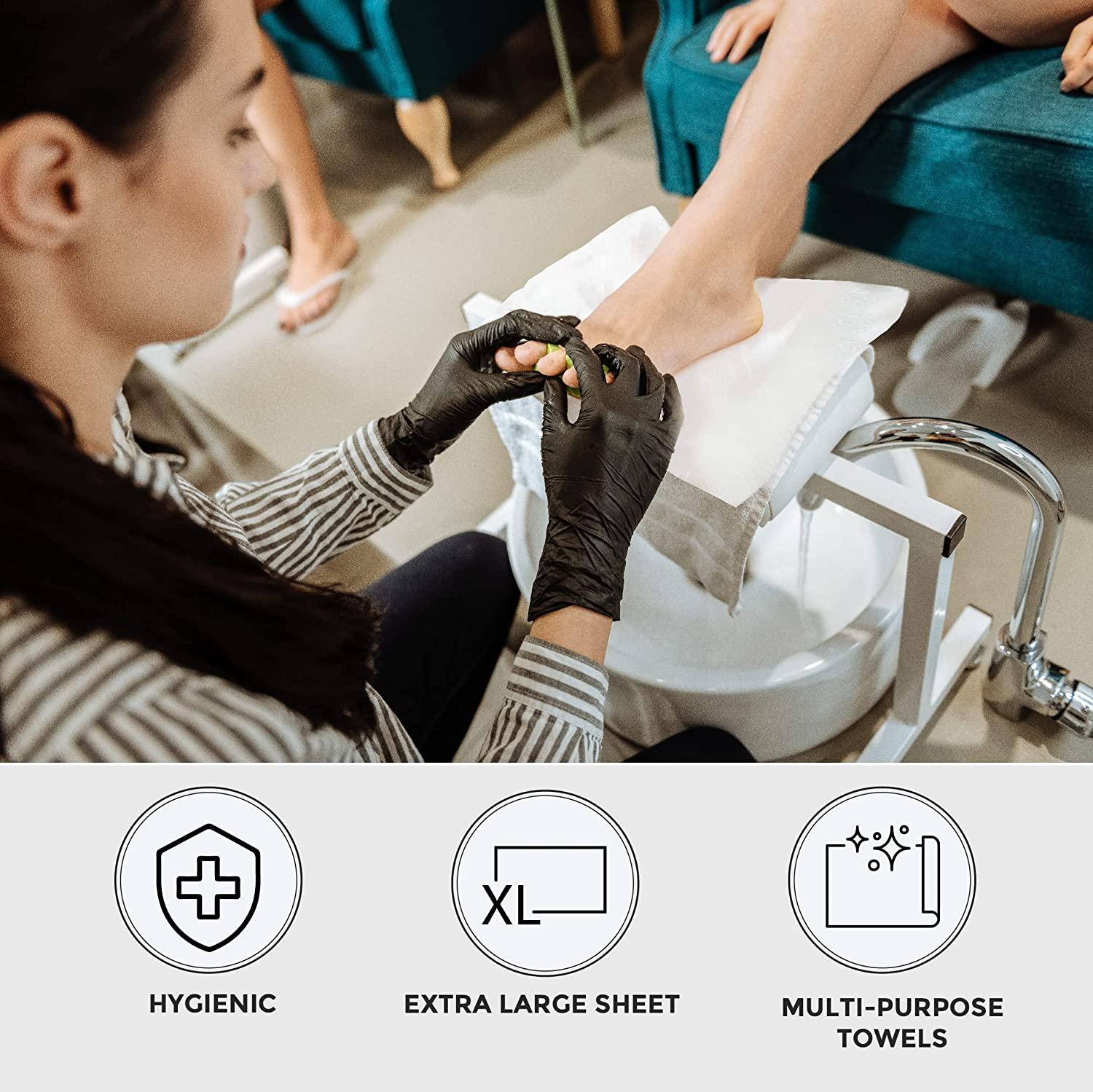 ForPro Nail Care Towels LintFree, Disposable, 12 x 16, 50Count