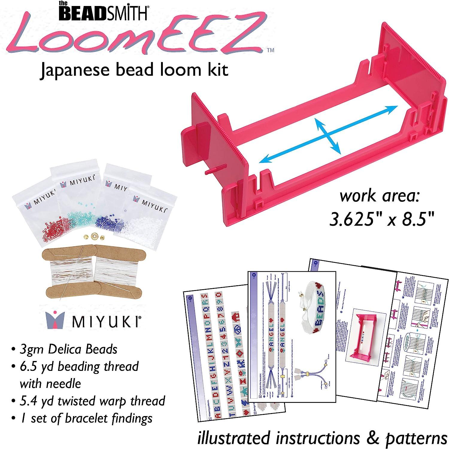Beadsmith LoomEEZ Japanese Bead Loom Kit with Miyuki Glass Beads