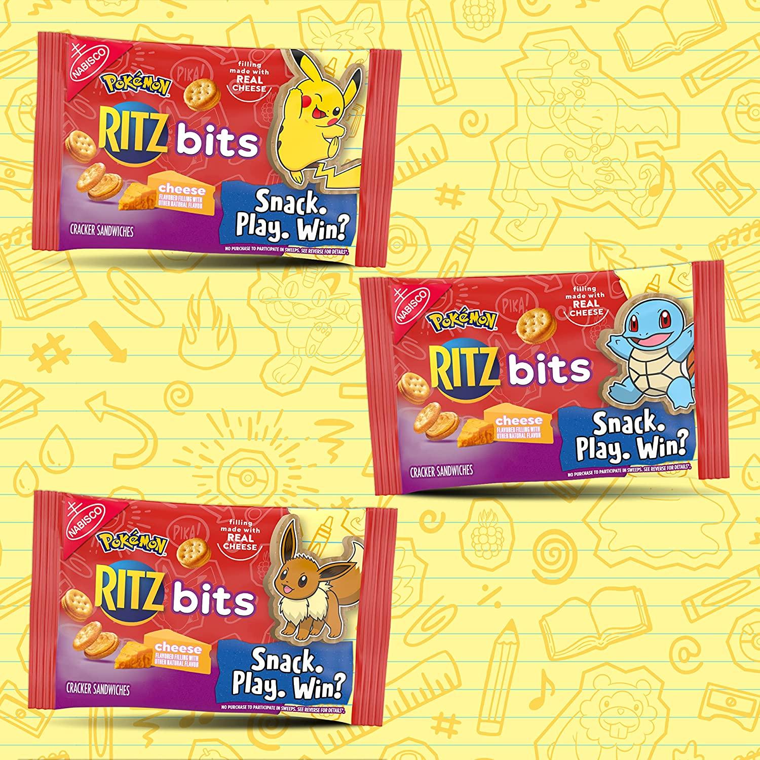 RITZ Cheese Sandwich Crackers 12 Packs of 1 oz Bits Buy Now