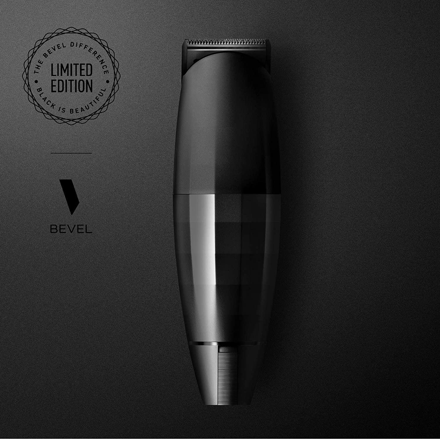Bevel Beard Trimmer for Men Limited Edition Black Cordless Trimmer, 8