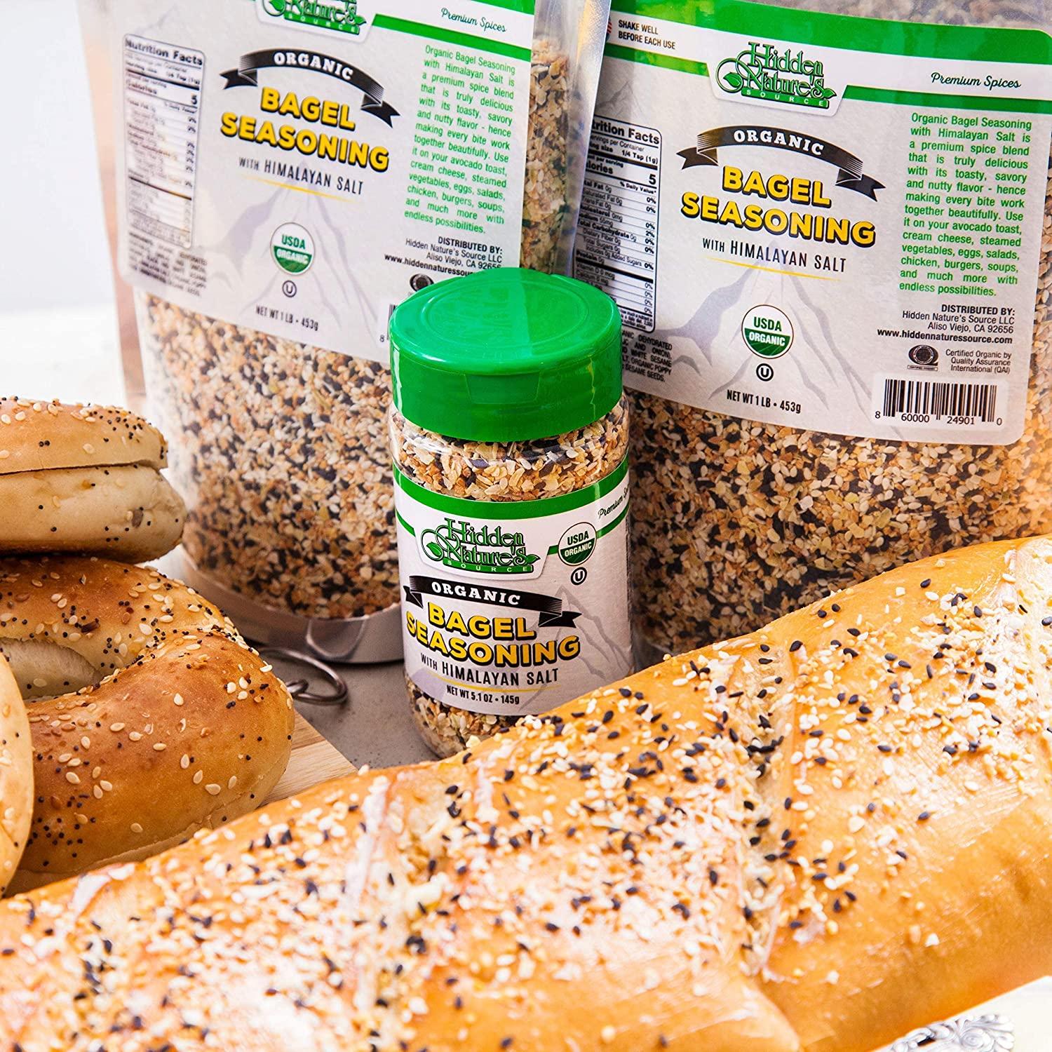 Organic Everything Bagel Seasoning Blend with Himalayan Sea Salt