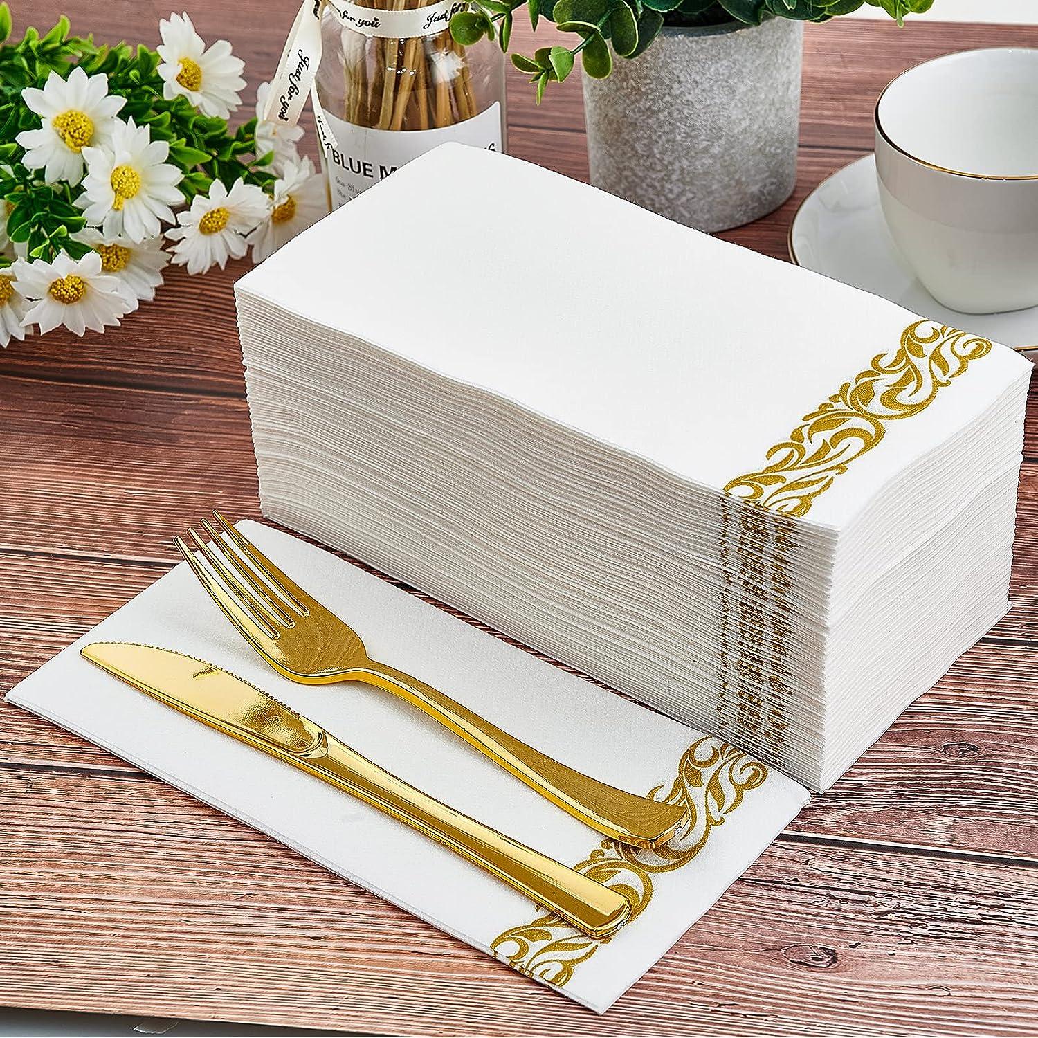 Personalized Linen-Like Disposable Guest Towels