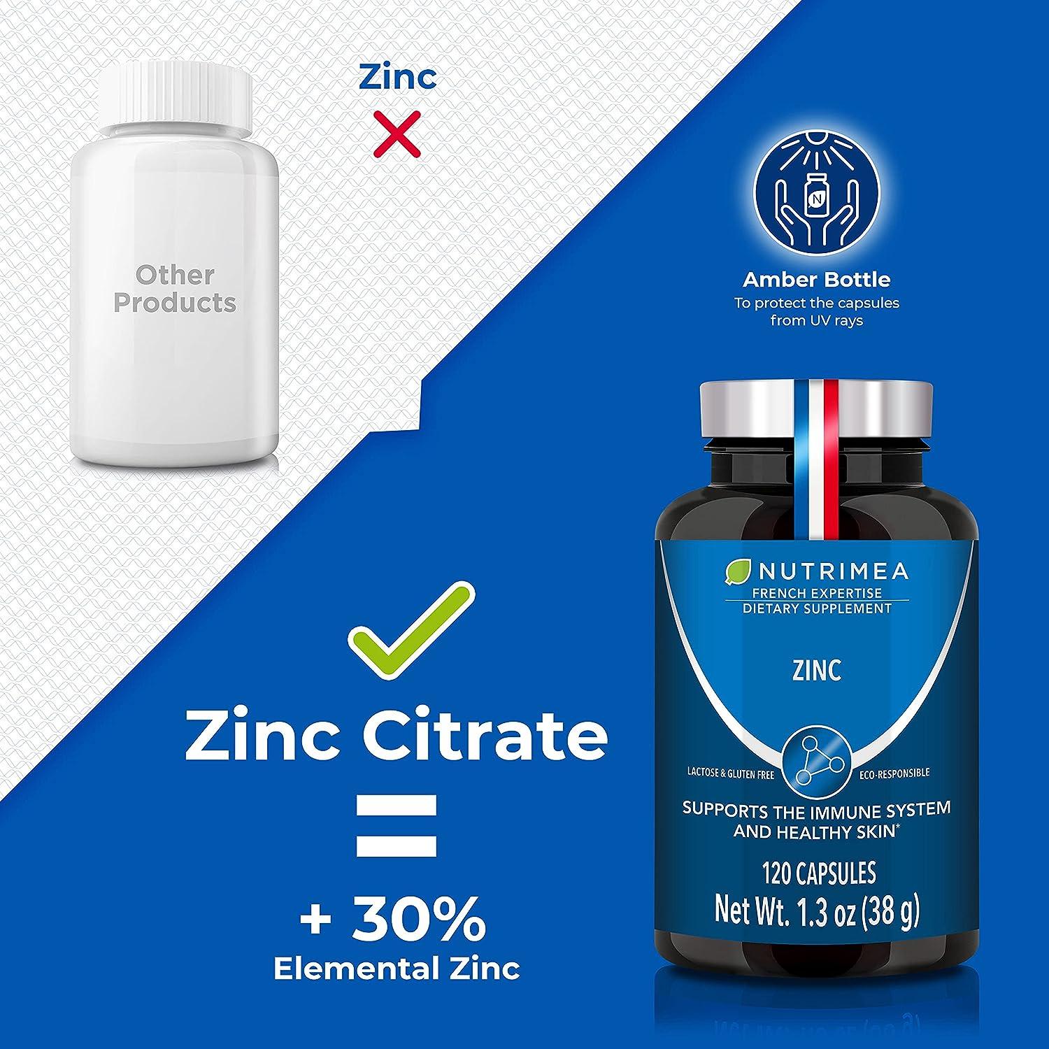 ZINC Citrate Supplement Natural Acne Treatment Supports The Immune
