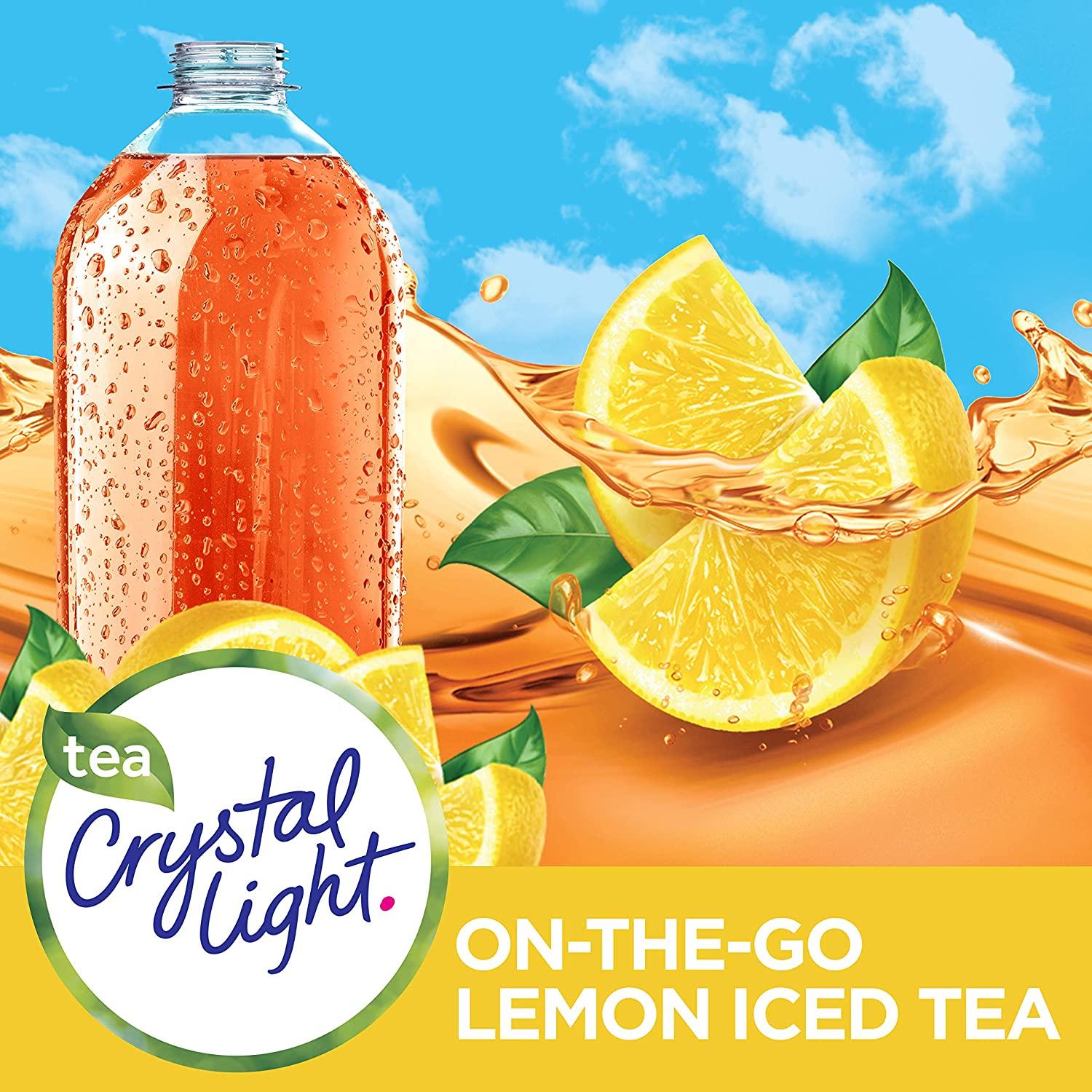 Crystal Light Drink Mix, Lemon Iced Tea, On The Go Packets, 10 Count