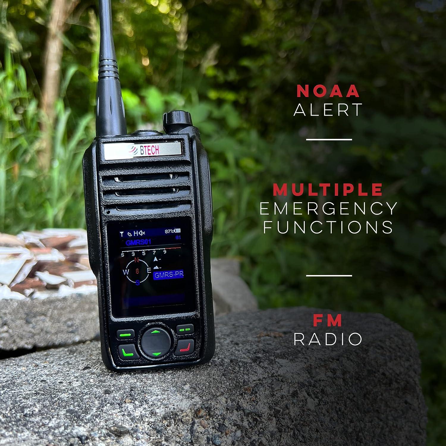 BTECH GMRSPRO Waterproof TwoWay Radio with Bluetooth, GPS & GMRS