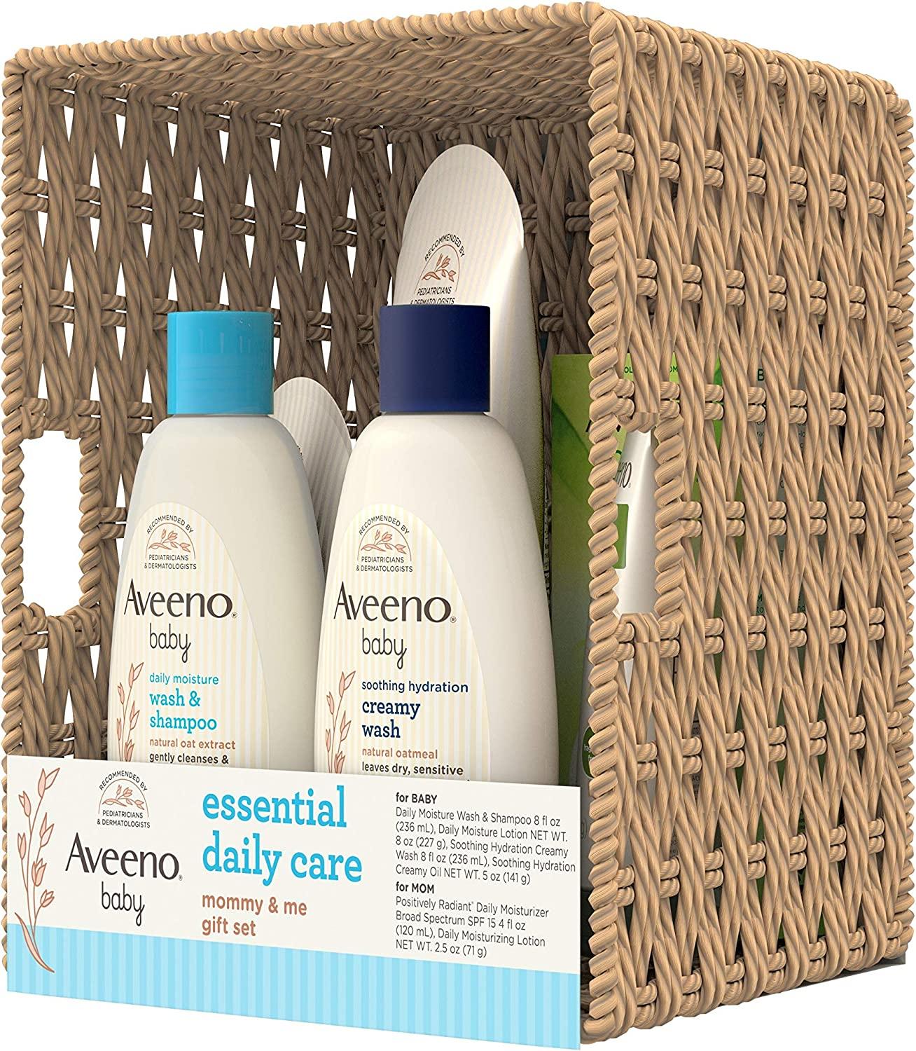 Aveeno Baby Bathtime Solutions Baby & Mommy Gift Set (9 Pack)