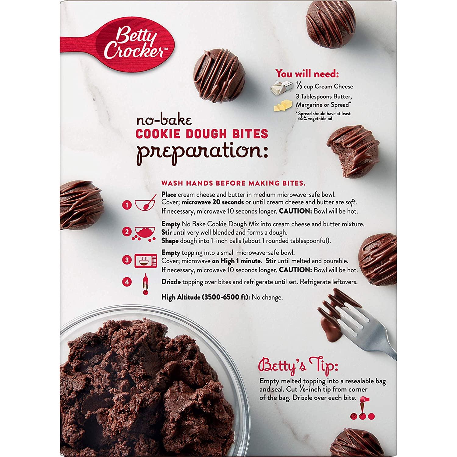 Betty Crocker Chocolate Brownie NoBake Bites 12.2 oz