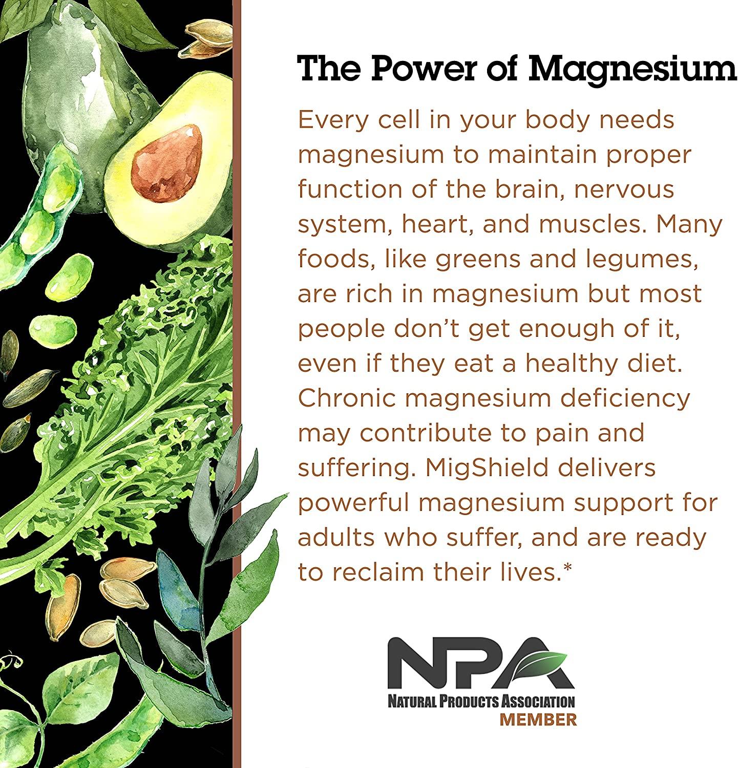 Quantum Health MigShield Magnesium Supplements with Riboflavin & CoQ10