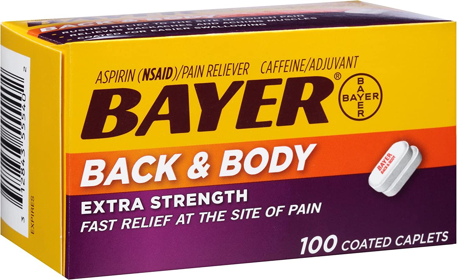 Bayer Back & Body Extra Strength Aspirin 500mg Coated Tablets with
