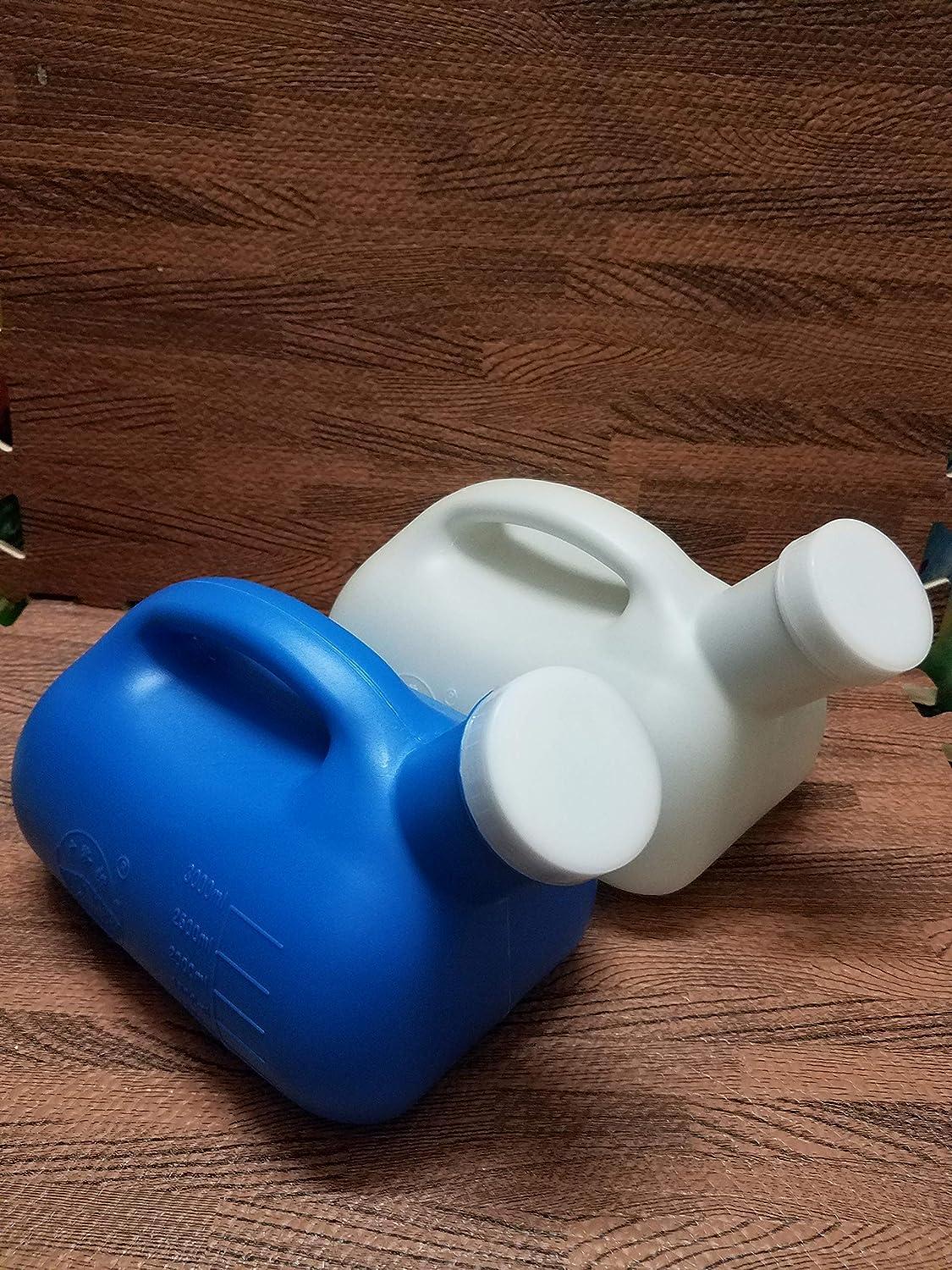 YUMSUM 3000ML Large Male Urinal Portable Mens Potty Pee Bottle Collector Travel Toilet Blue - View #11