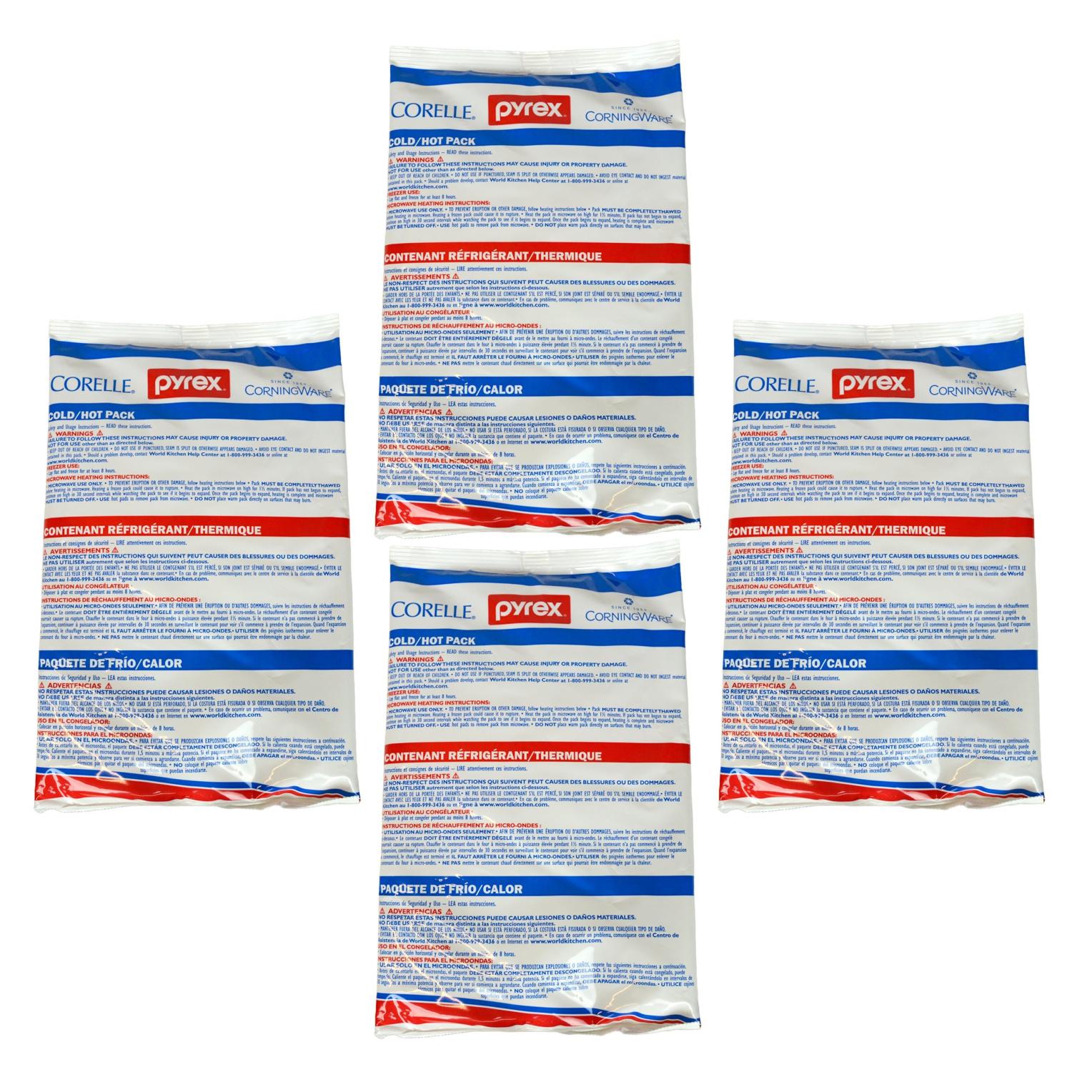 Pyrex Portables Large Hot/Cold Pack 4 Pack