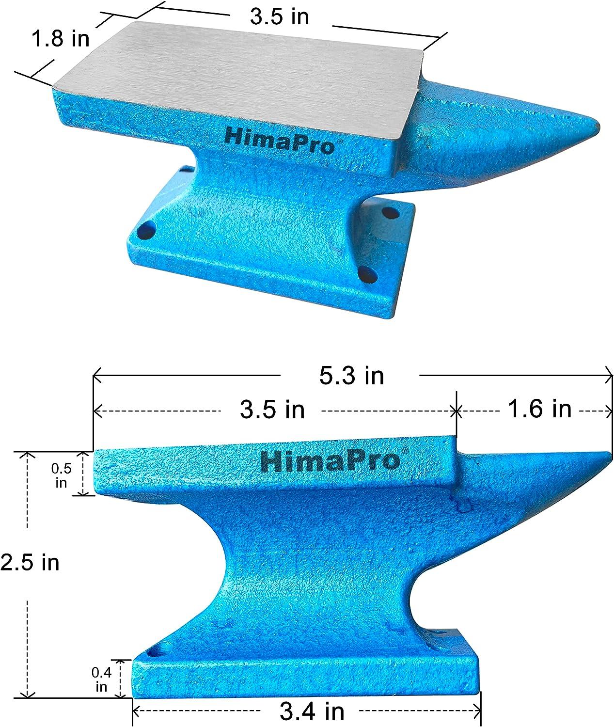 HimaPro Single Horn Anvil for Jewelry Making - 2.2 lbs Cast Iron Mini Anvil-  A Wonderful Tool for Jewelry Making and Metal Stamping