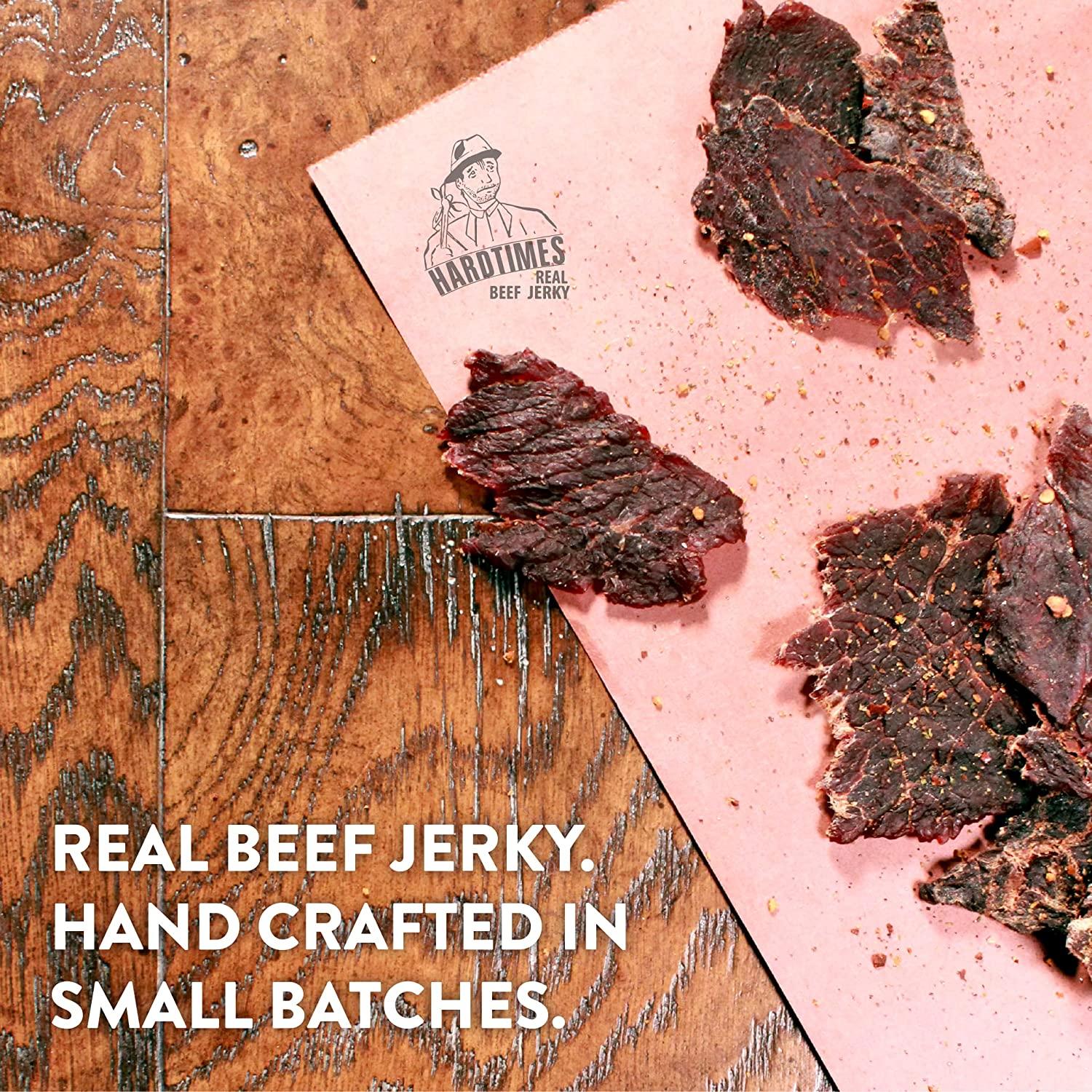 Hardtimes Handcrafted Beef Jerky Original Flavor 8 oz. Jar