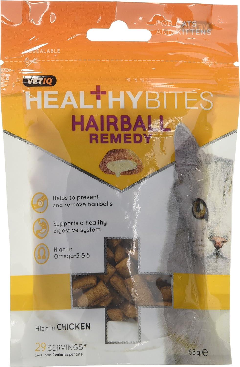 VetIQ Healthy Bites Hairball Remedy For Cats and Kittens 65g