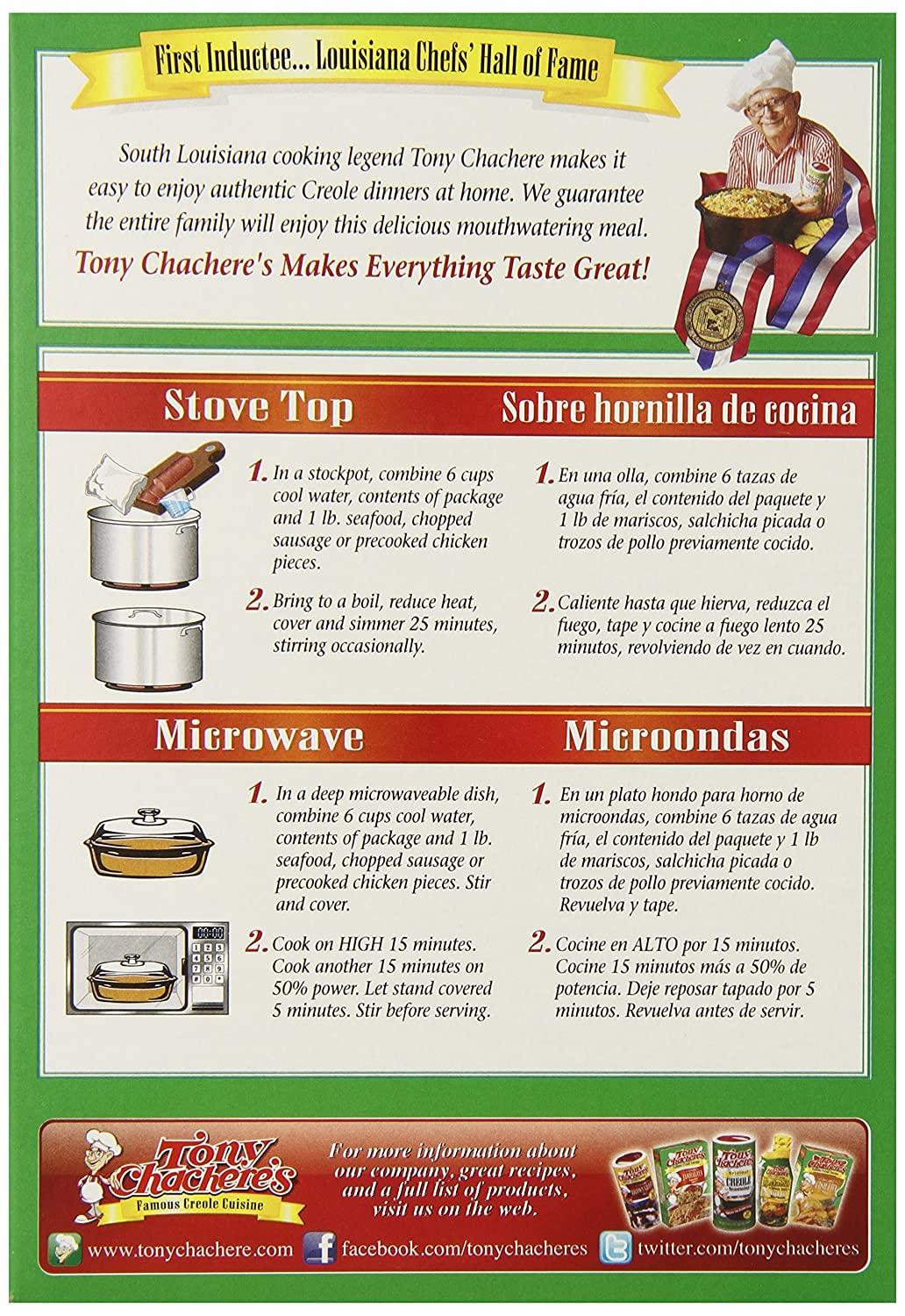 Tony Chachere's Creole Dinner Mix, Gumbo, 96 Ounce, Pack of 12