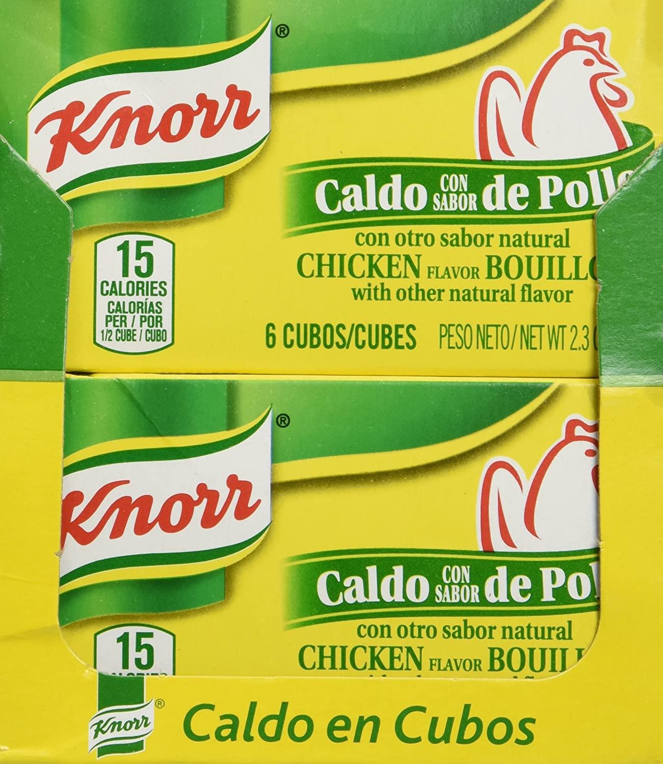 Knorr Chicken Bouillon Cubes, 2.3Ounce Boxes (Pack of 24)