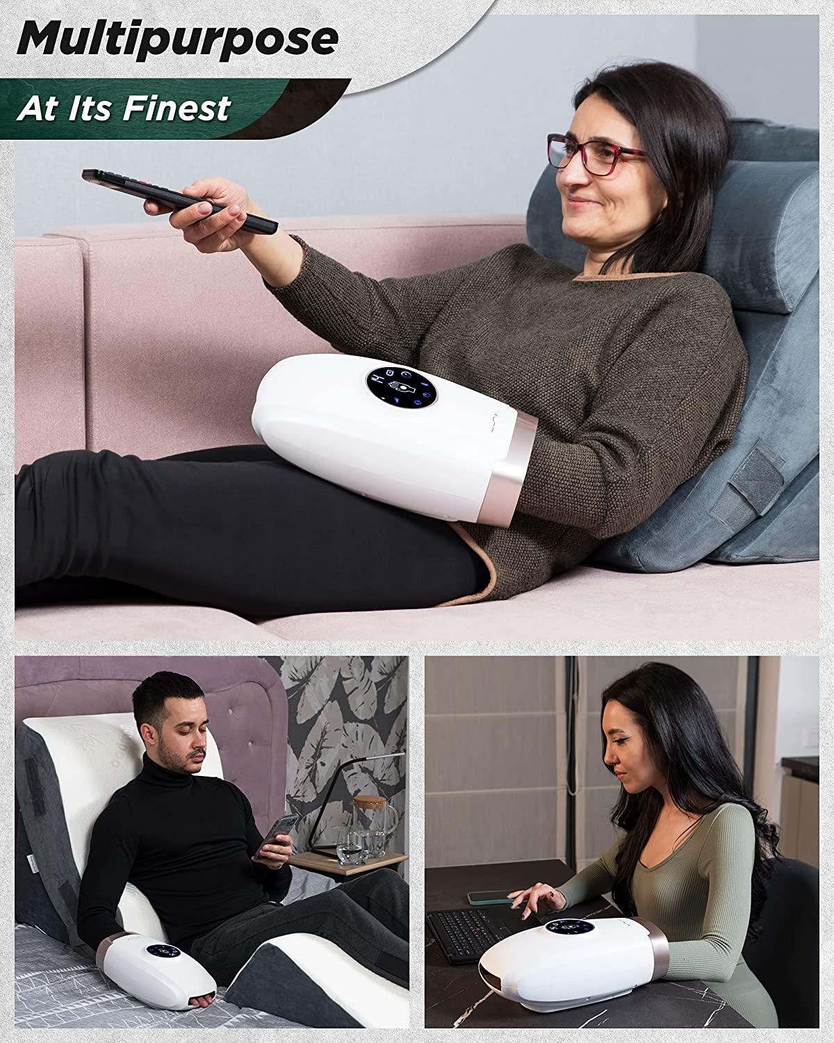 Lunix LX7 Touchscreen Electric Hand Massager with Compression 4
