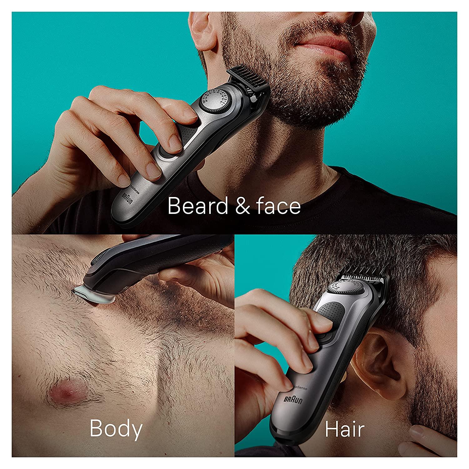 Braun All-in-One Style Kit Series 7 7440, 12-in-1 Trimmer for Men with  Beard Trimmer, Body Trimmer for Manscaping, Hair Clippers & More, Brauns  Sharpest Blade, 40 Length Settings, Waterproof
