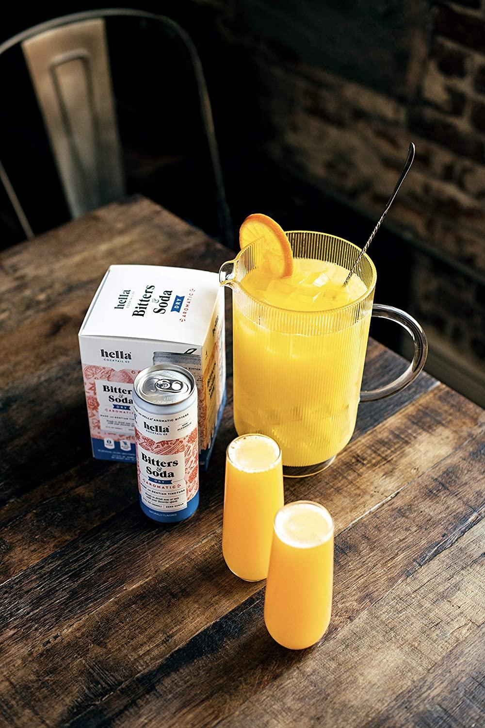 Hella Cocktail Co. Classic Dry Aromatic Bitters & Soda 12oz Cans