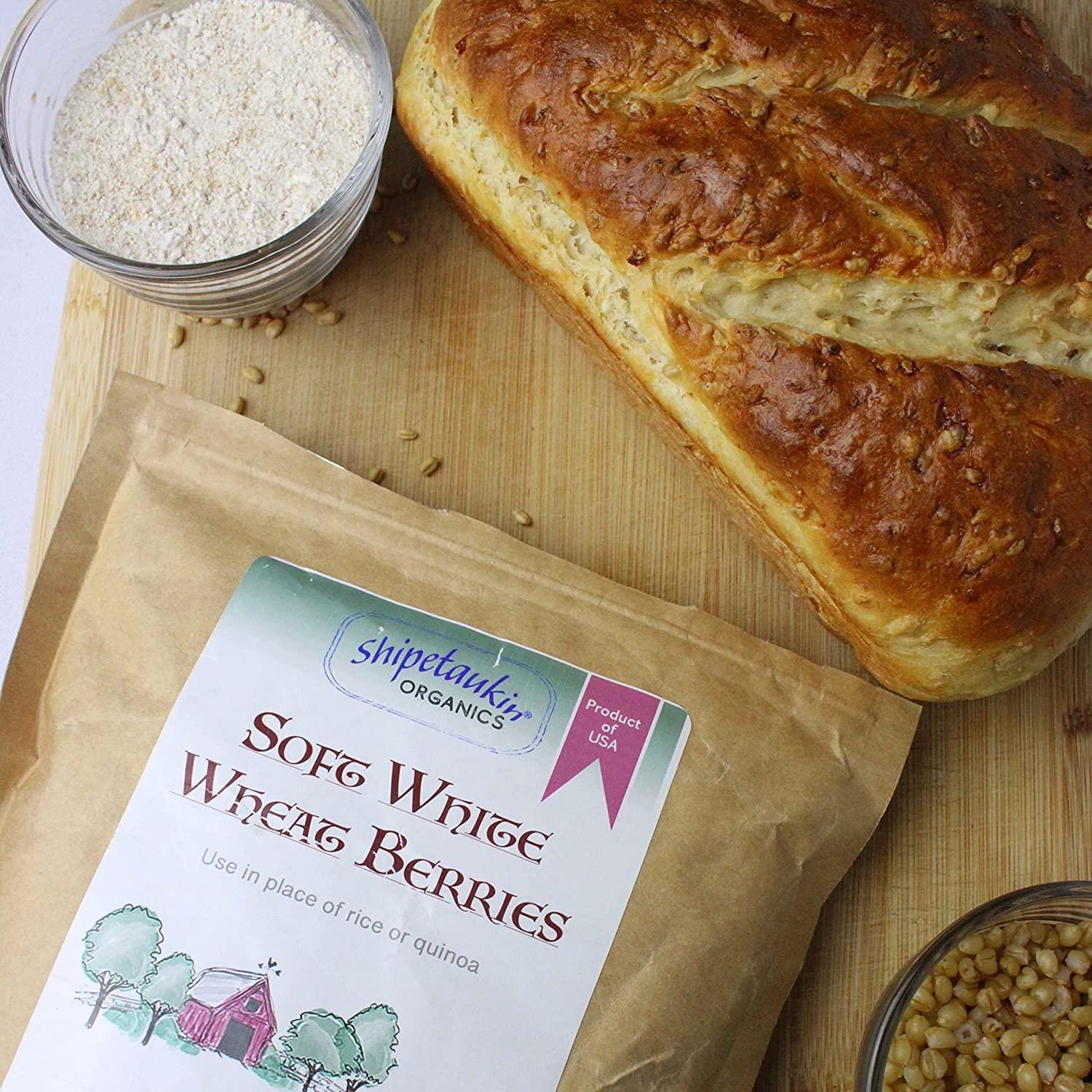 Shipetaukin Organic Soft White Wheat Berries Certified Organic