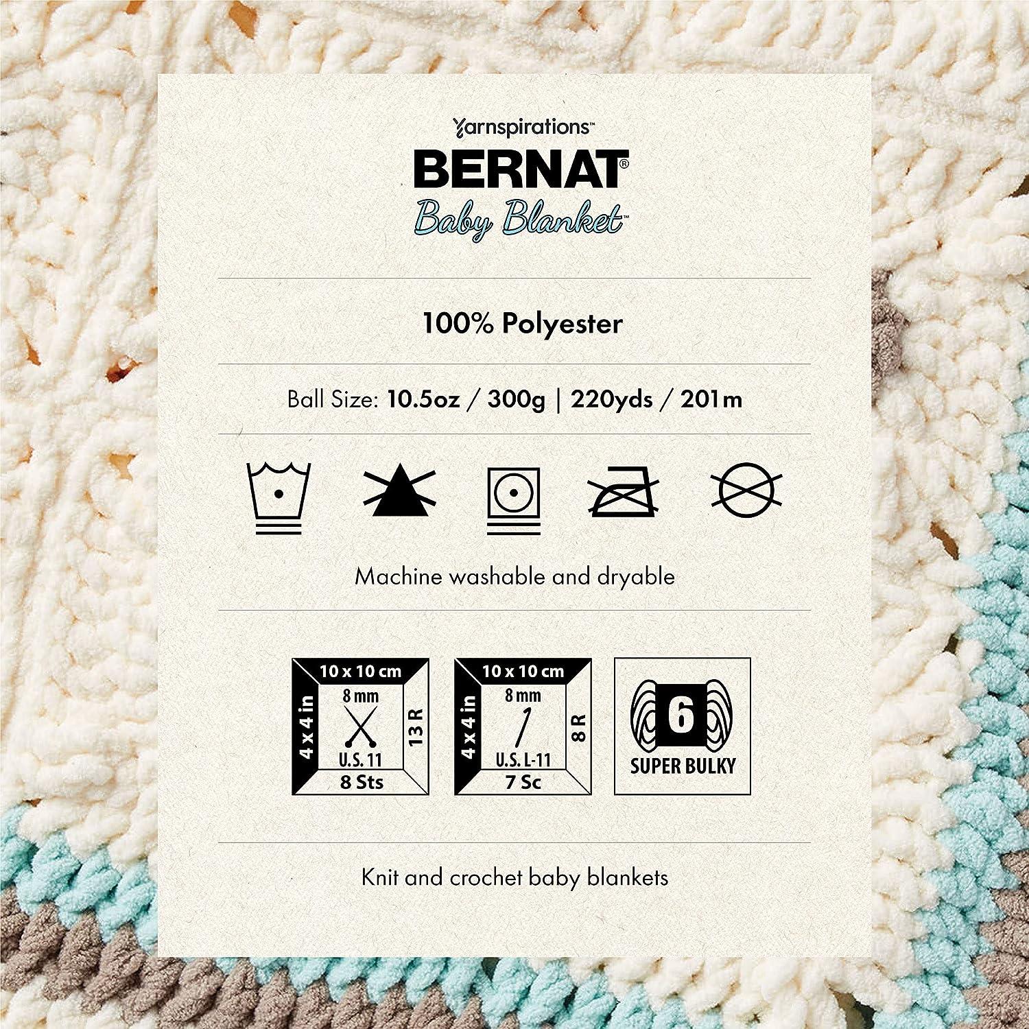 Bernat yarn - BLANKET - super bulky soft polyester - multi color