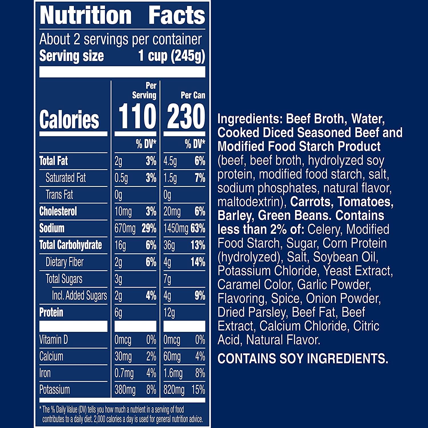 Progresso Rich & Hearty Savory Beef Barley Vegetable Soup - 18.6 oz