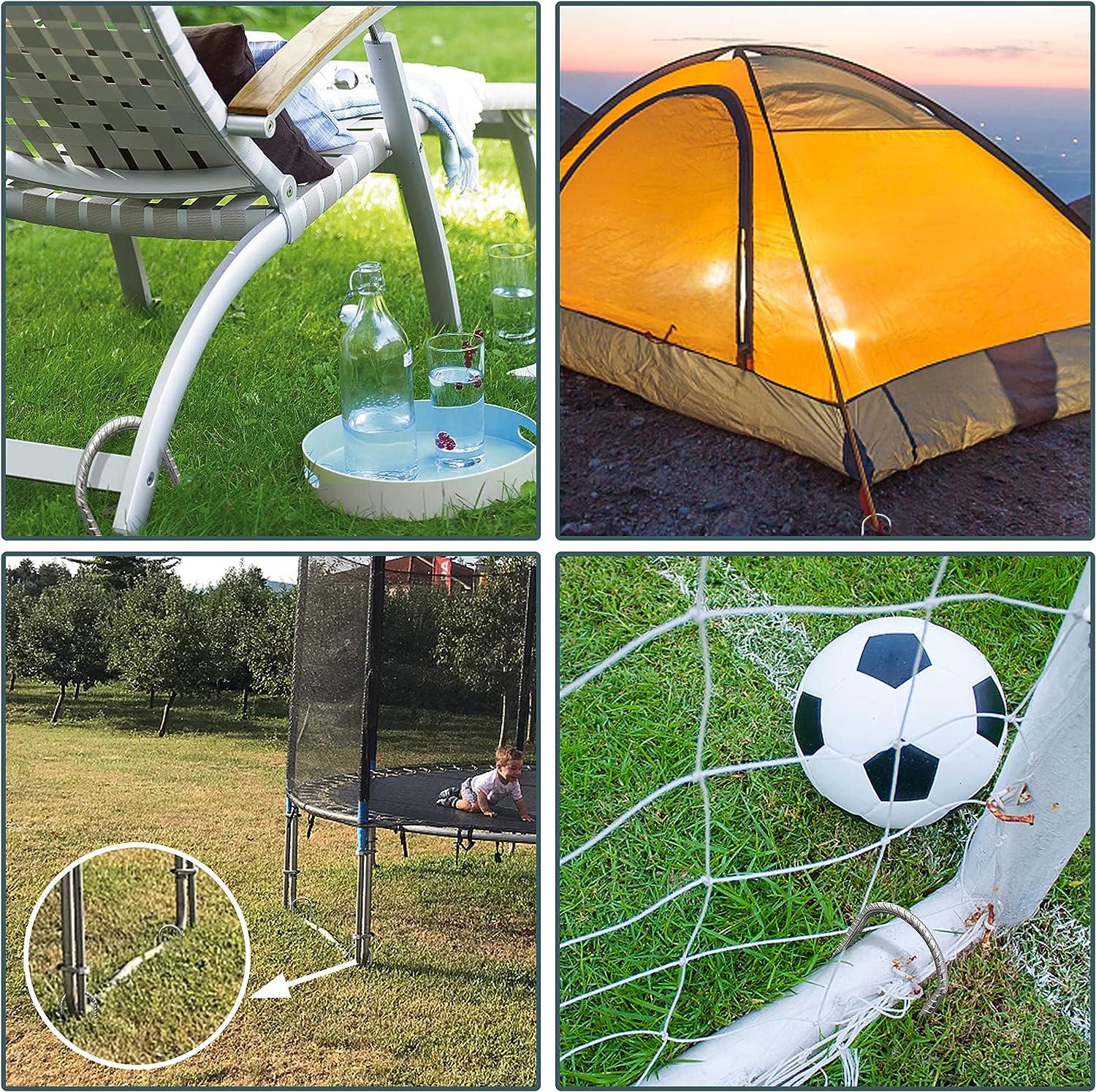 Eurmax USA 12 Heavy Duty Trampoline Stake Safety Ground Anchor 8pcs