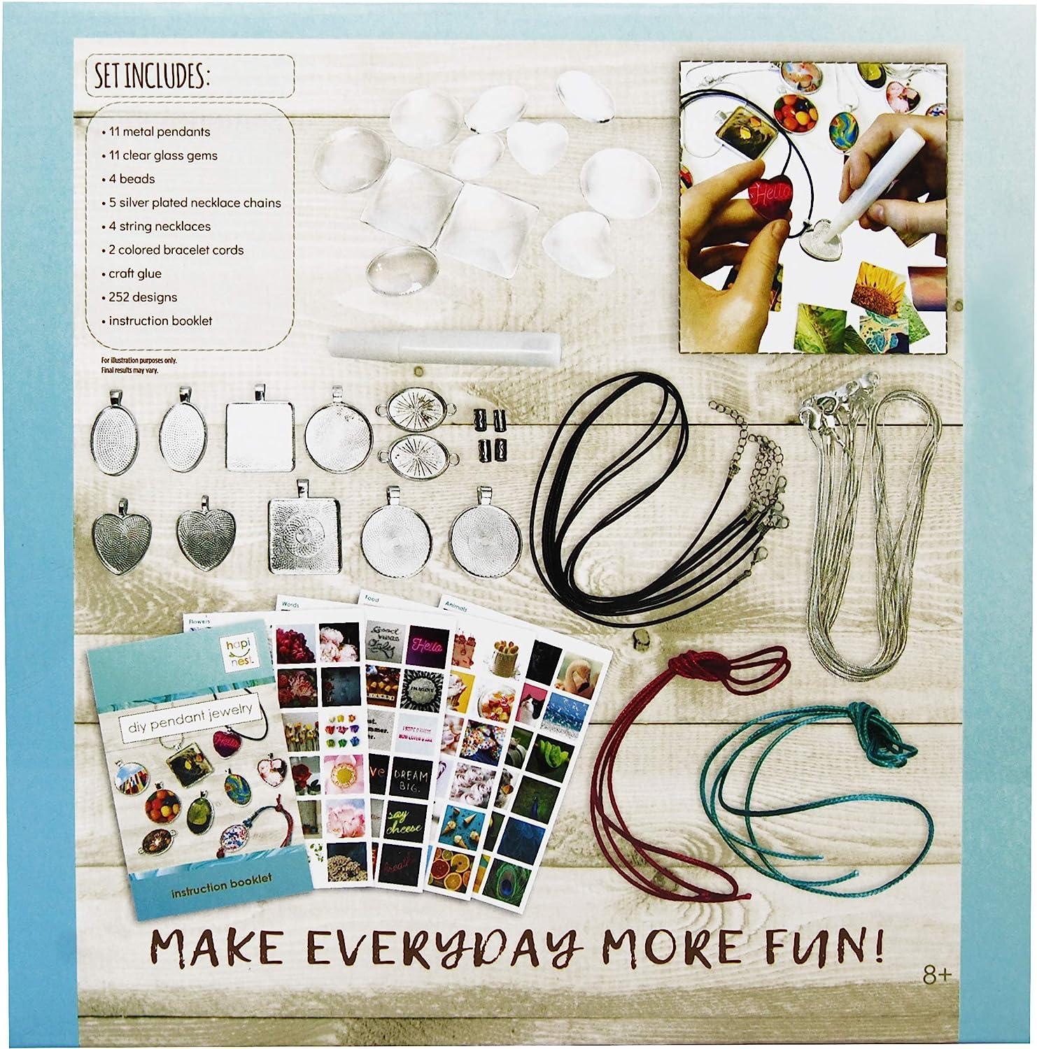 Hapinest Make Your Own Clay Jewelry Arts and Crafts Kit for Girls Gifts  Ages 8 9 10 11 12 Teen Years Old and Up - 3 Bracelets and 3 Necklaces
