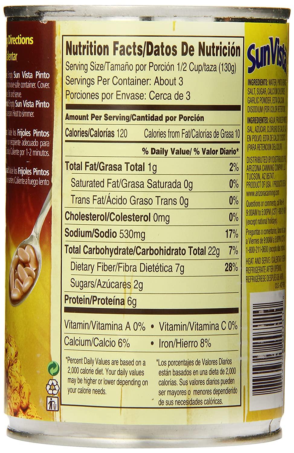 Sun Vista Pinto Beans, Whole, 15 Ounce (Pack of 12)