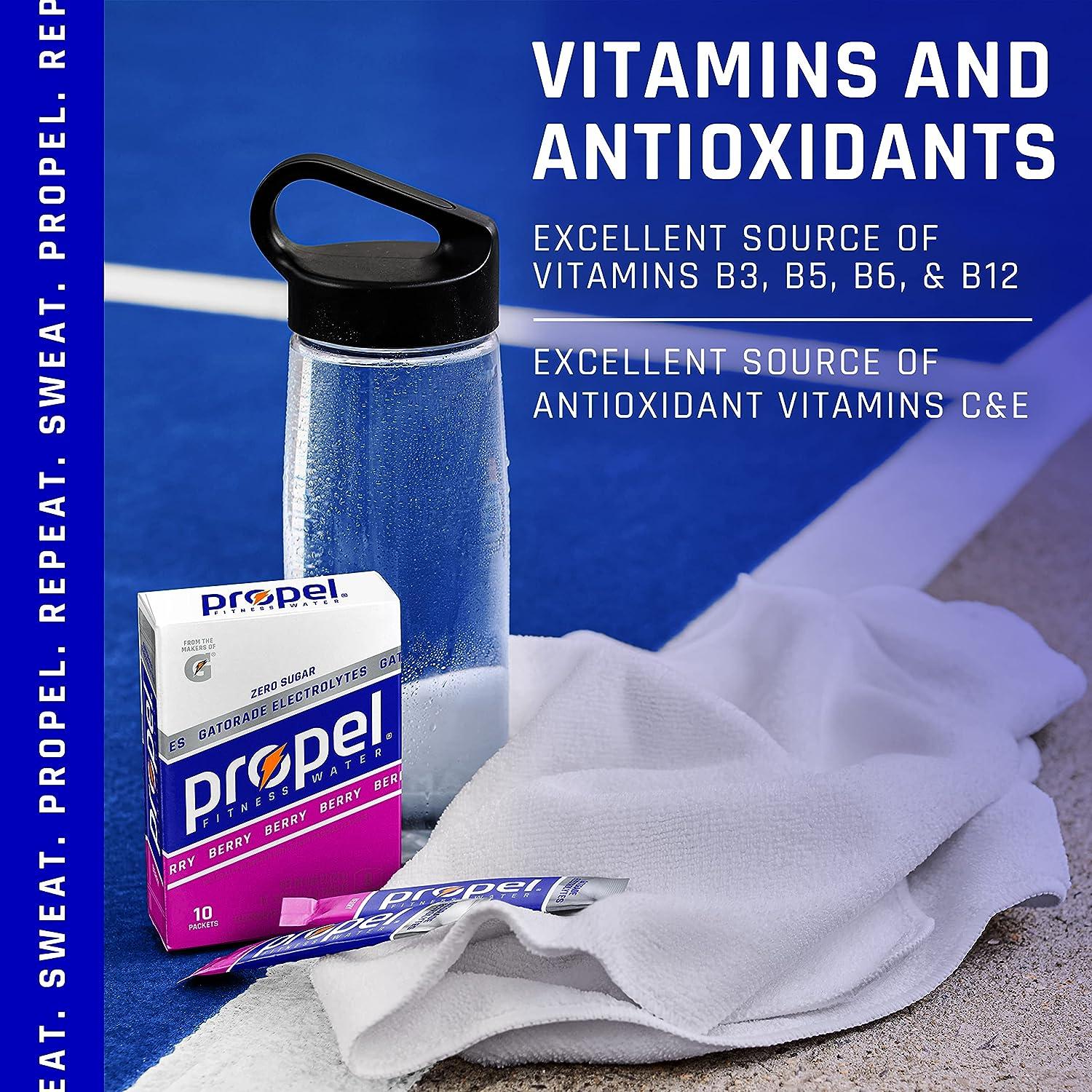 Propel Powder Packets 3 Flavor Variety Pack Electrolytes Vitamins and ...