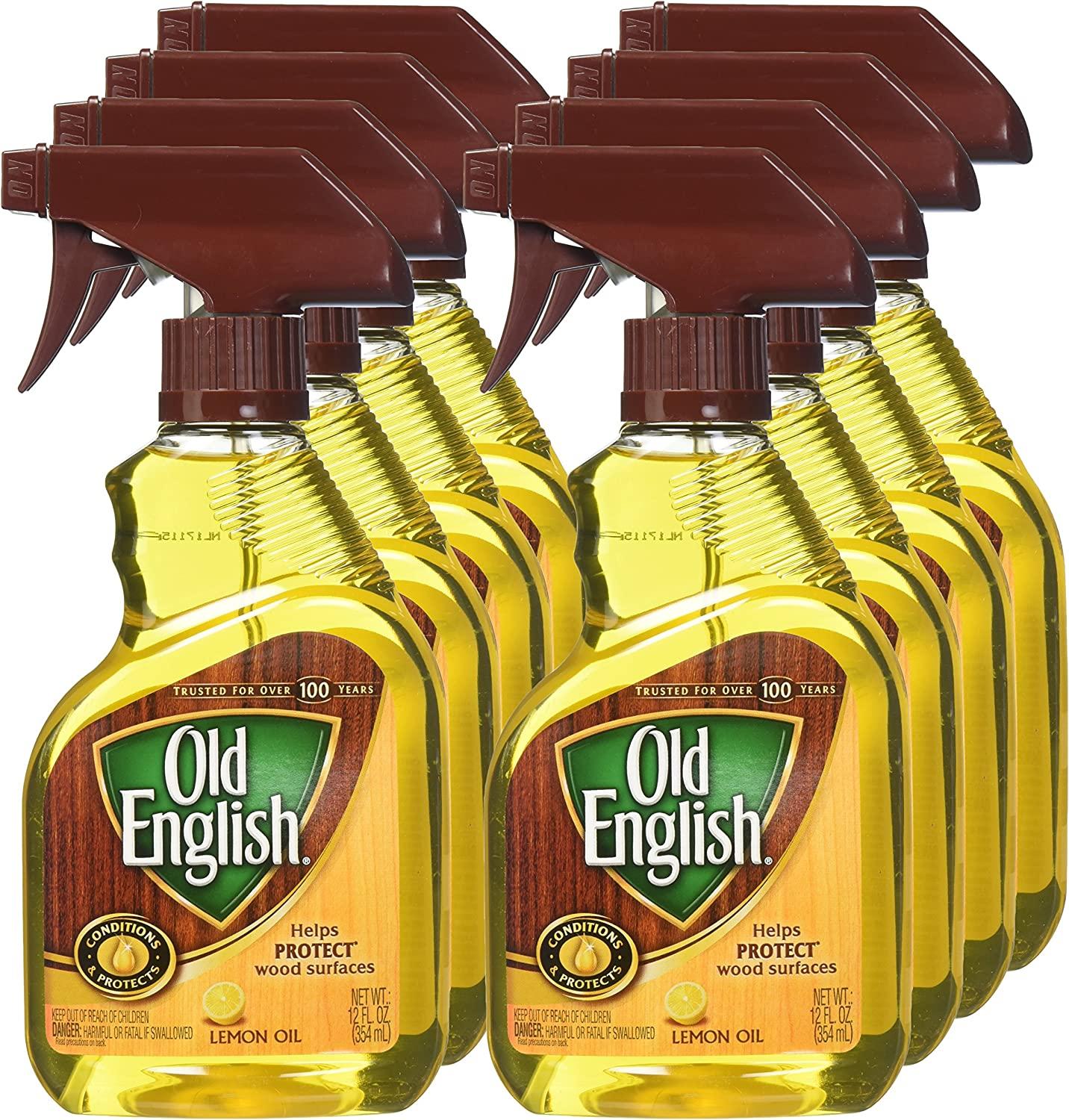 Old English Lemon Oil Furniture Polish, 12 Fl Oz Bottle (Pack Of 6) 12 Fl Oz (Pack of 6)