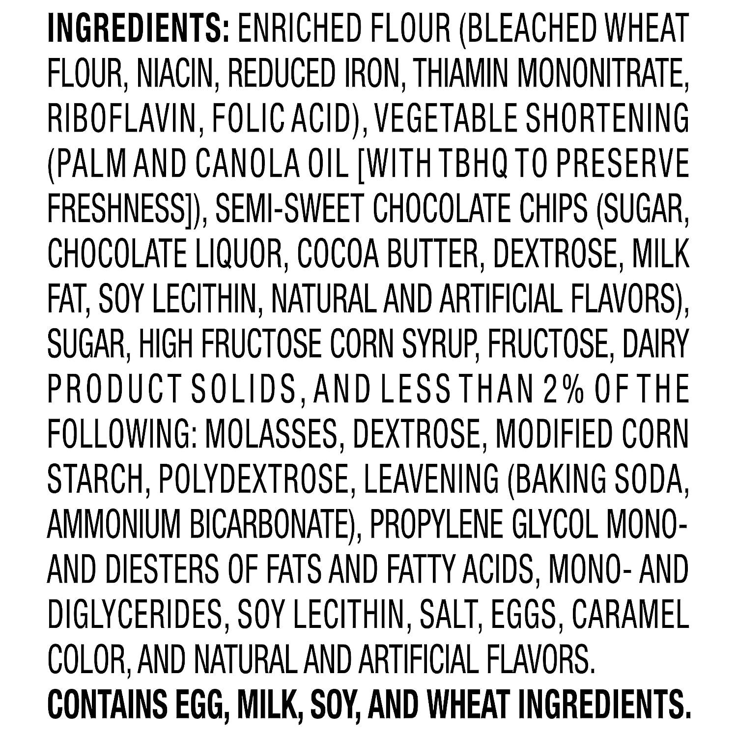 Grandma's Chocolate Chip Cookies 2.5 oz (Pack of 60) Bulk Soft Baked