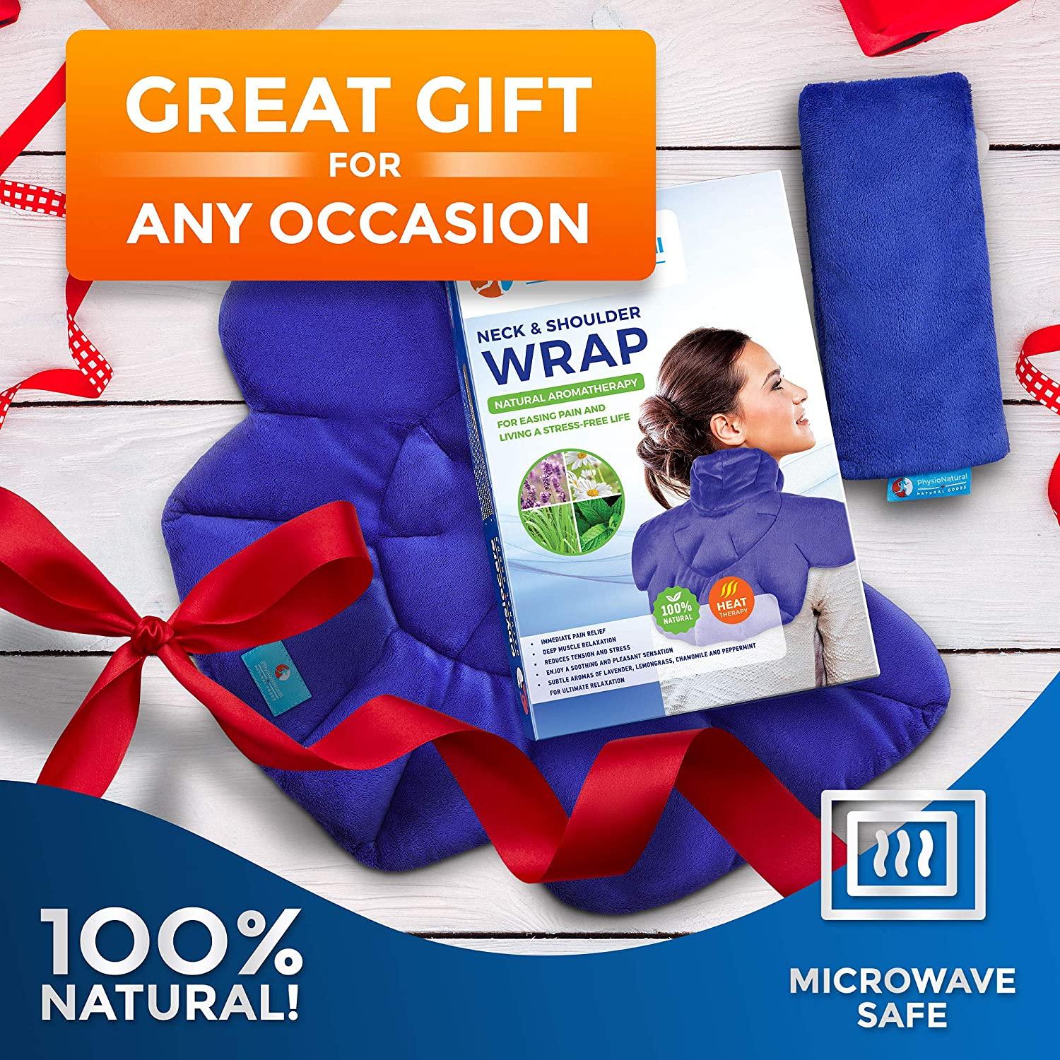 PhysioNatural Microwavable Heating Pad with Herbal Aromatherapy for