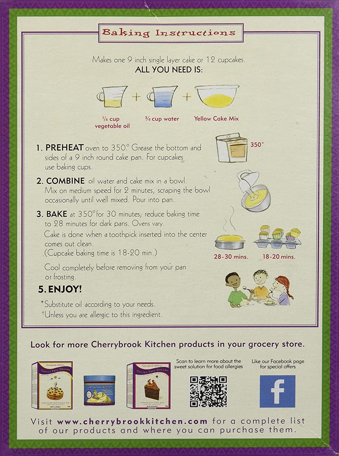 Cherrybrook Kitchen Gluten Free Yellow Cake Mix, 16 oz