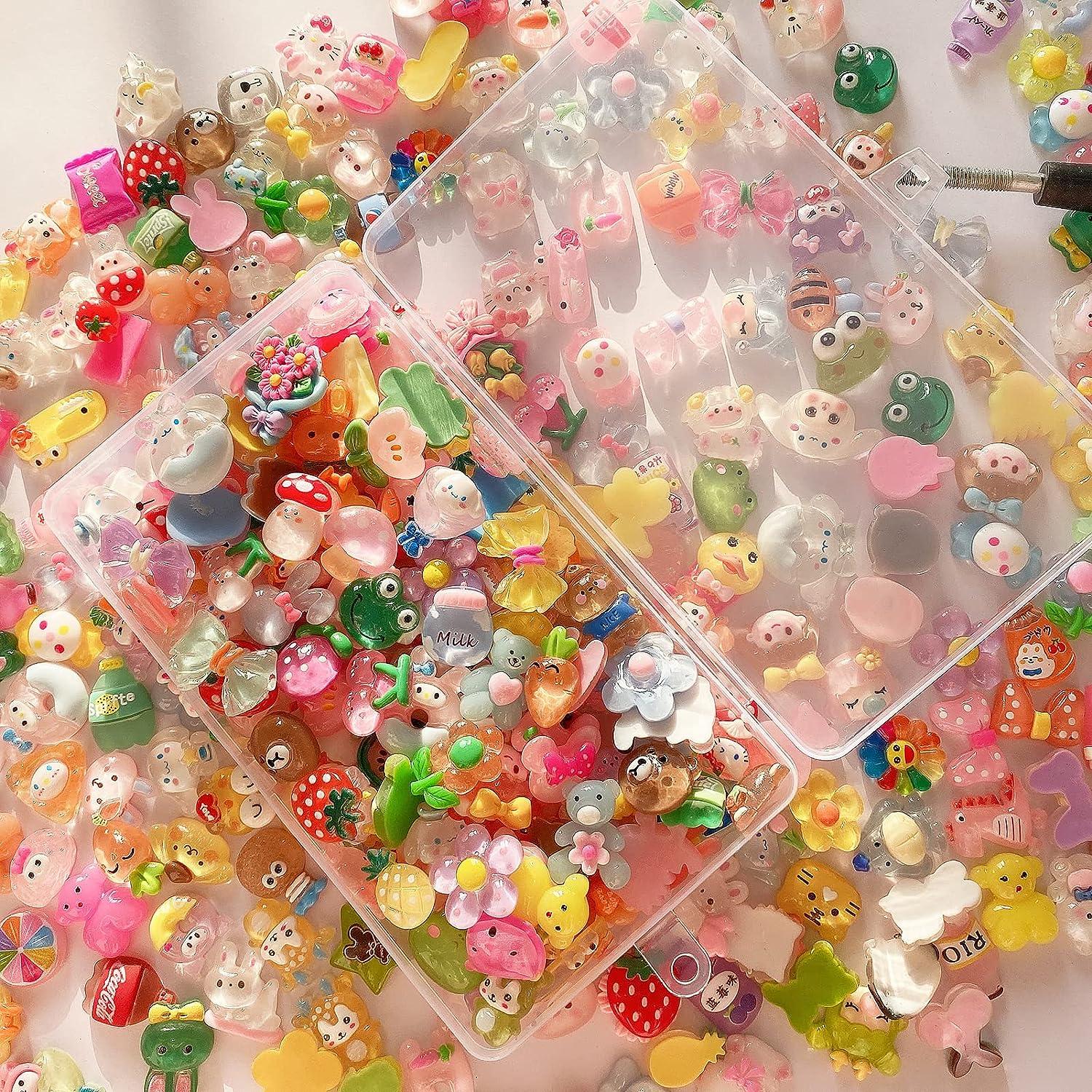 HGYCPP 12Pcs Mini Bear Beads Rubber Soft Slime Charms Plasticine Slime  Accessories Beads For Crystal Mud Fluffy Slime 