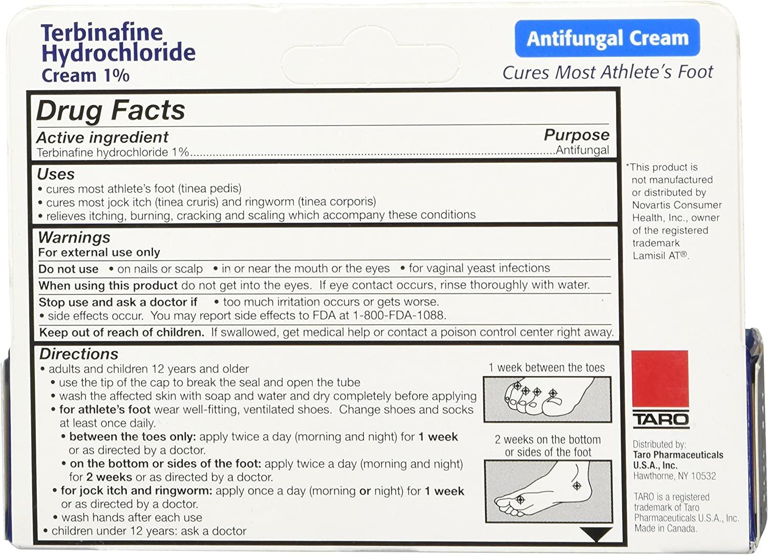 Terbinafine Hydrochloride AntiFungal Cream 1 (1 oz.)