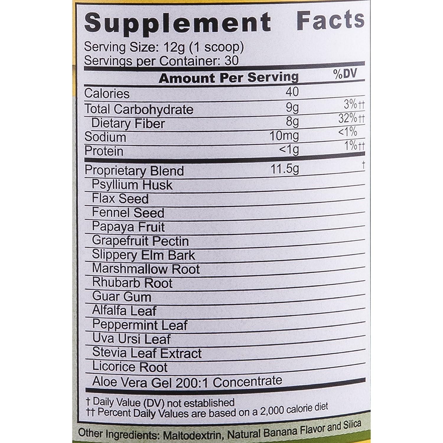 Dr Natura Colonix Intestinal Cleanser AllNatural Daily Fiber for