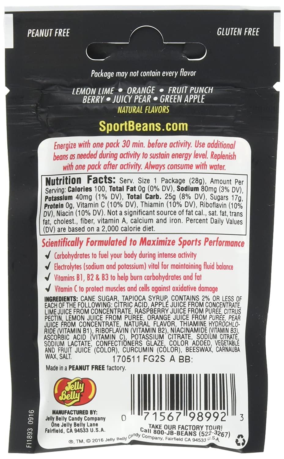 Jelly Belly Sport Beans Energizing Jelly Beans Assorted Flavors