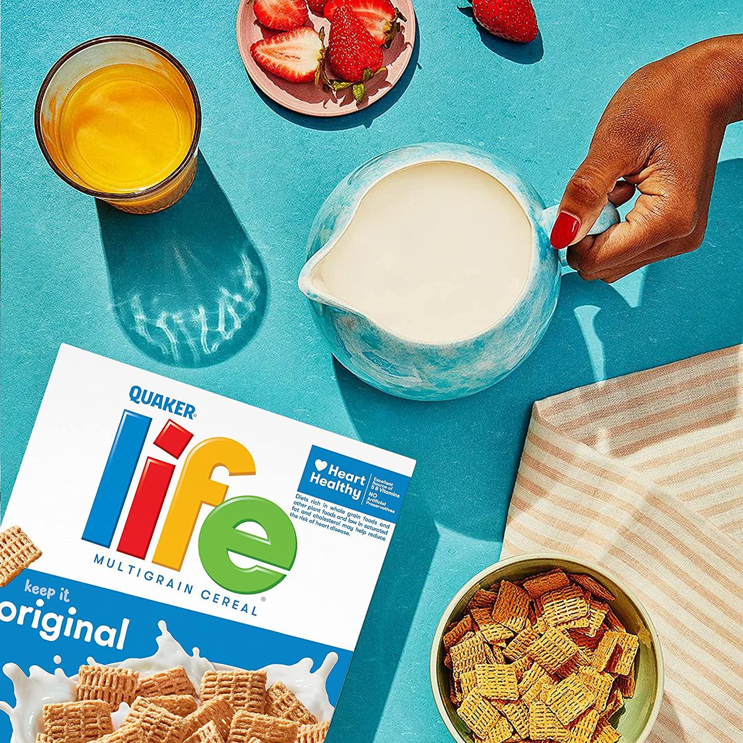 Life Breakfast Cereal, Original, 13oz Boxes (3 Pack) Life Cereal, Original
