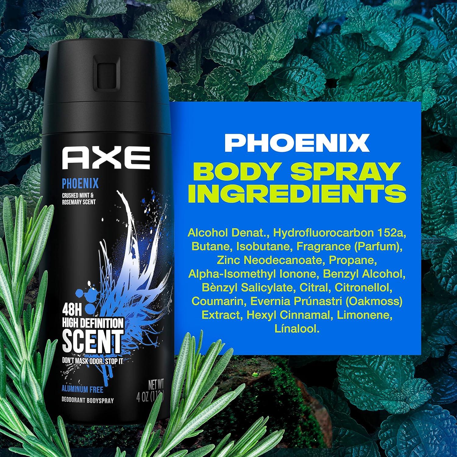 AXE Body Spray Deodorant Phoenix for Long Lasting Odor Protection
