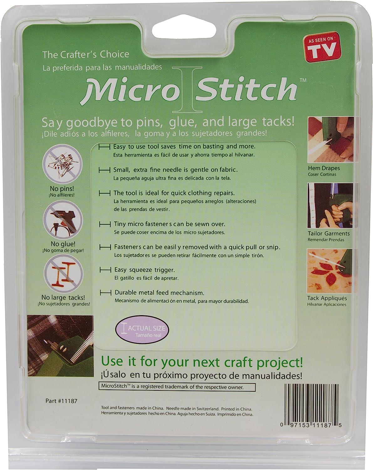 MicroStitch Tagging Kit – Includes 1 Needle, 540 Black Fasteners
