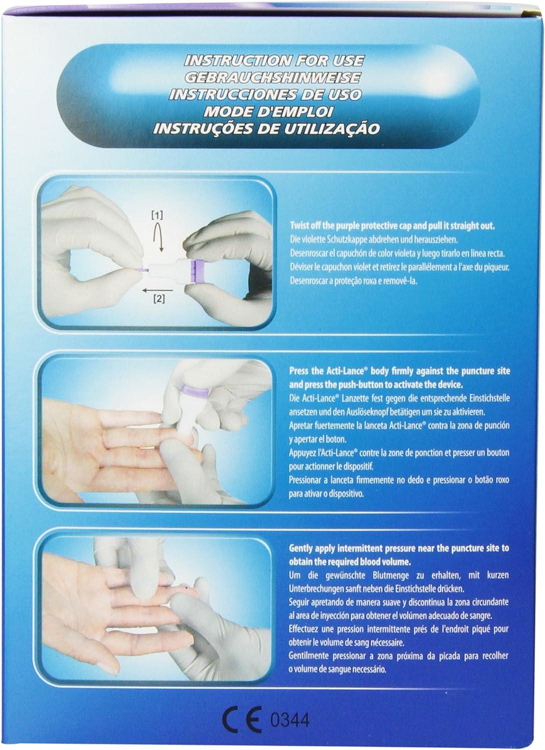 ActiLance Lite 200 Count Single Use Lancets Easy and Convenient